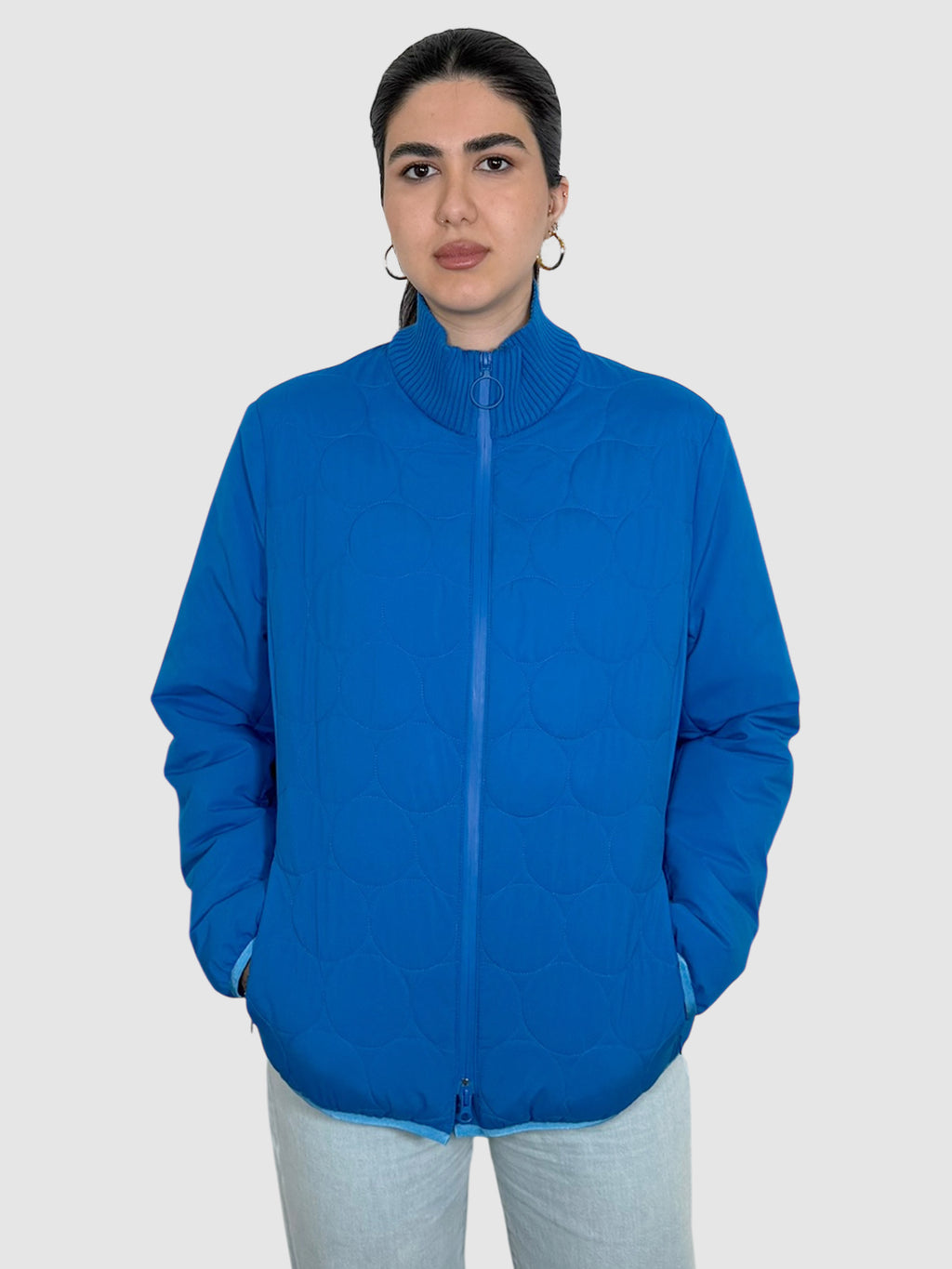 Quilted Zip-Up Jacket