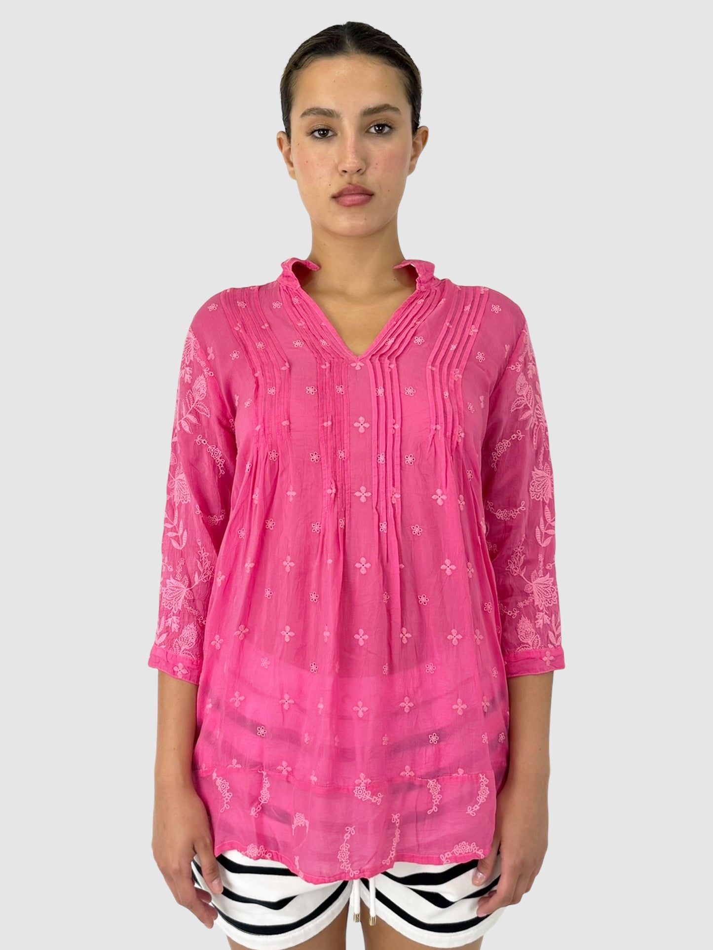 Floral Embroidered Tunic