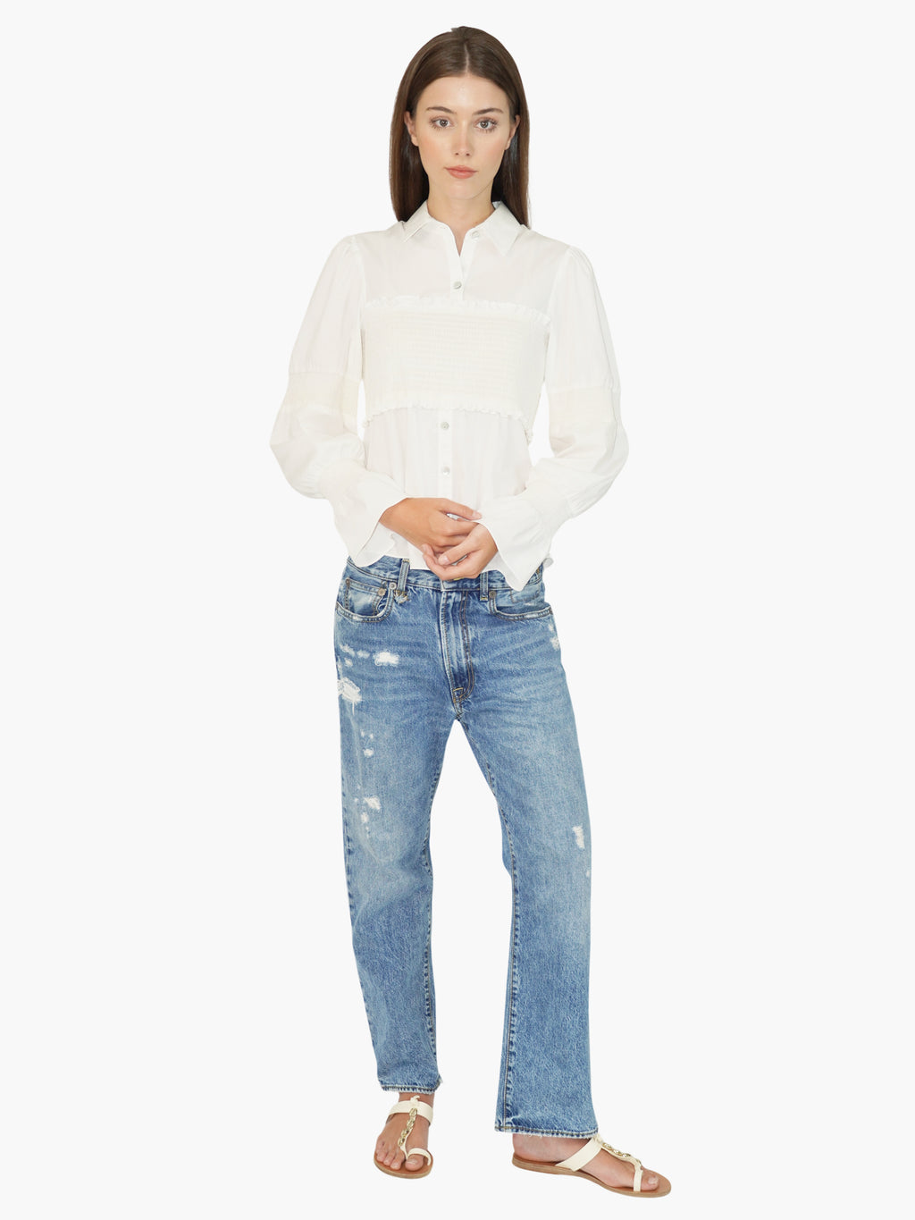 Smocked Ruffle Top