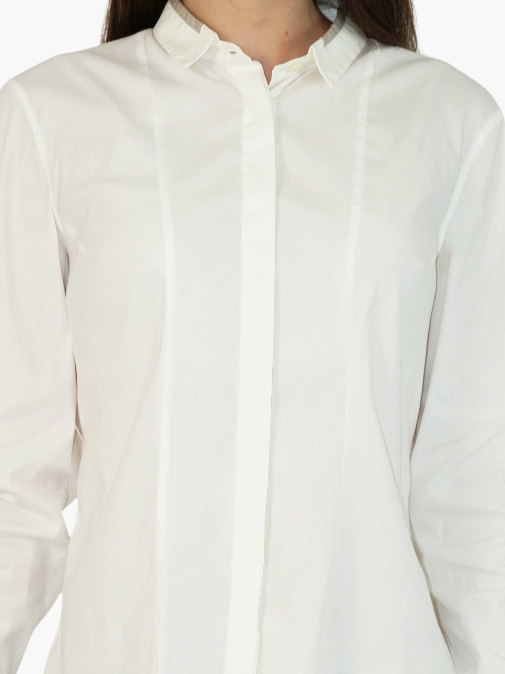 Monili Trim Button-Up Top