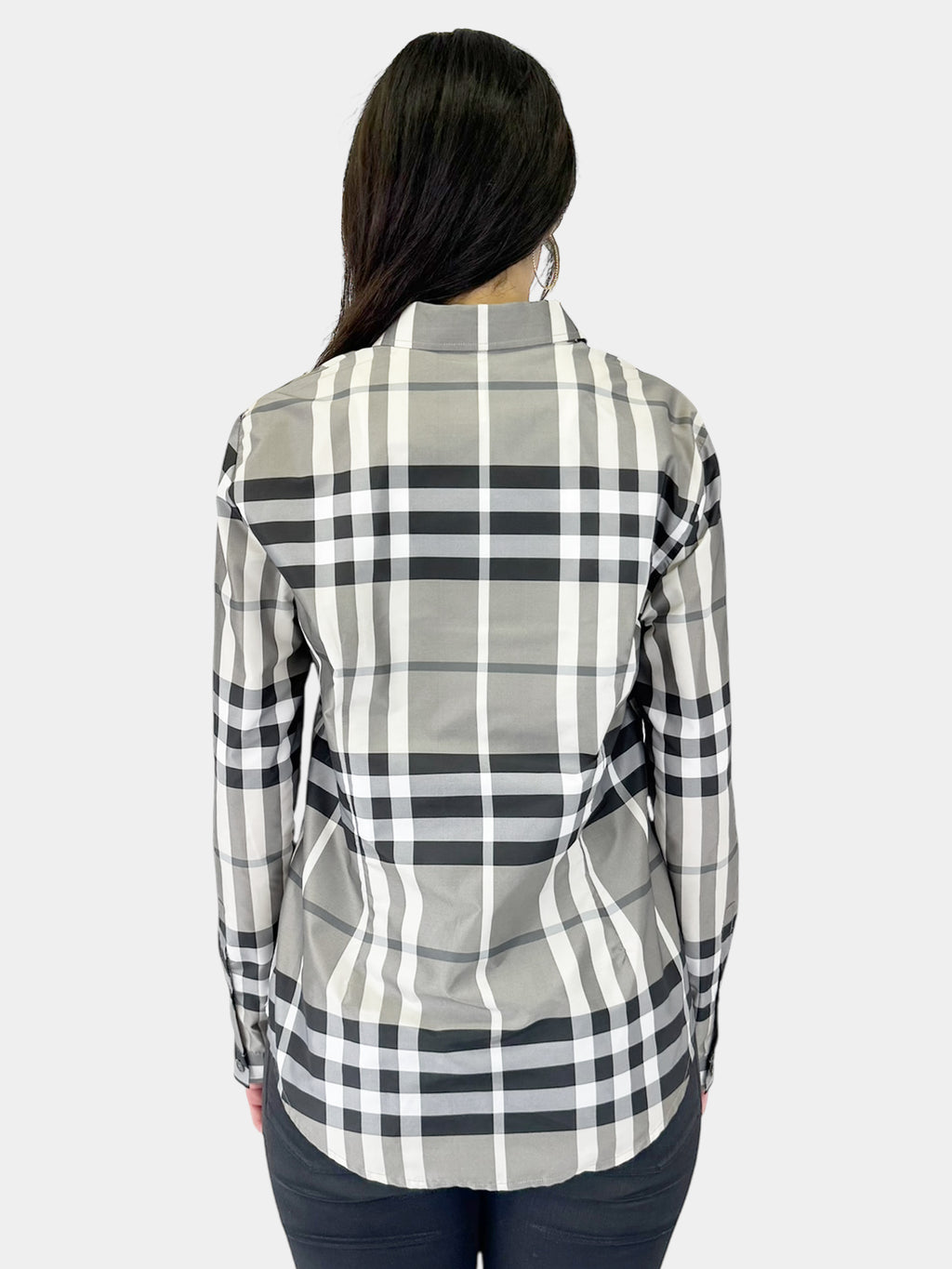 House Check Button-Up Top - Size 12