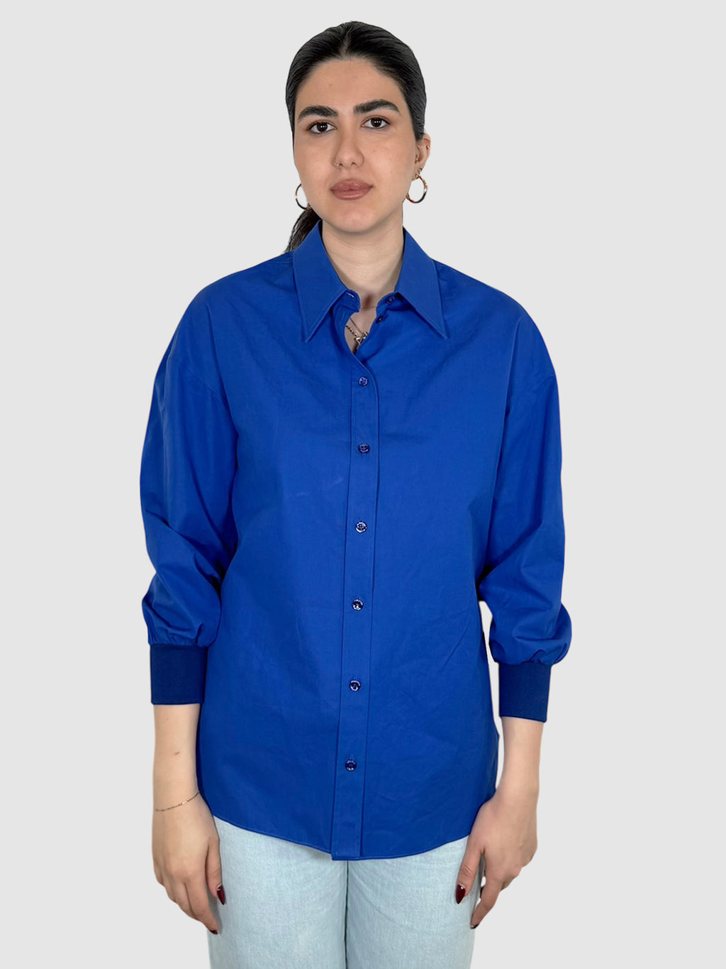 Silk Button-Up Top