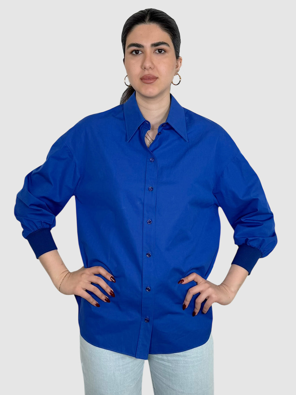 Silk Button-Up Top