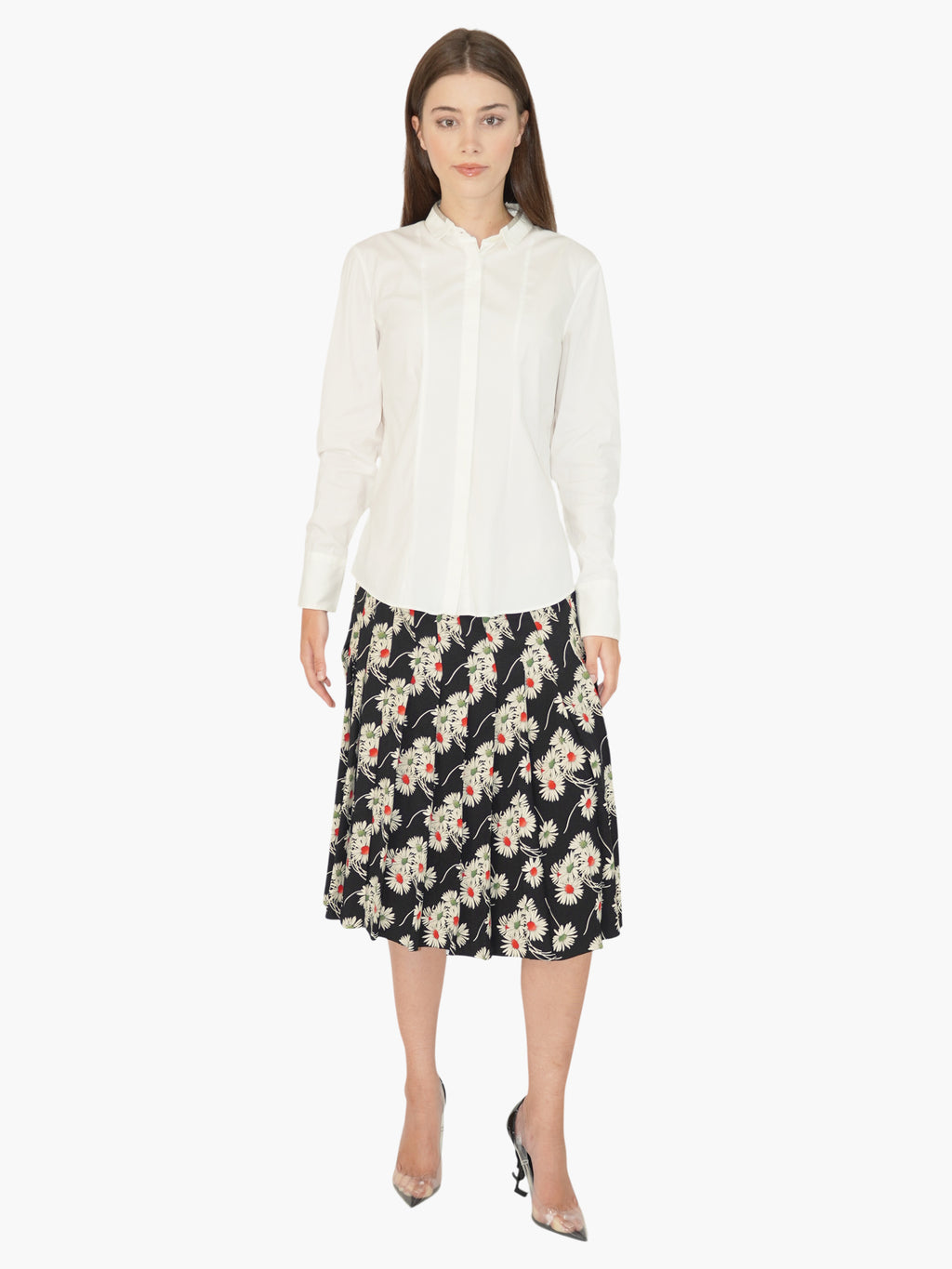 Monili Trim Button-Up Top