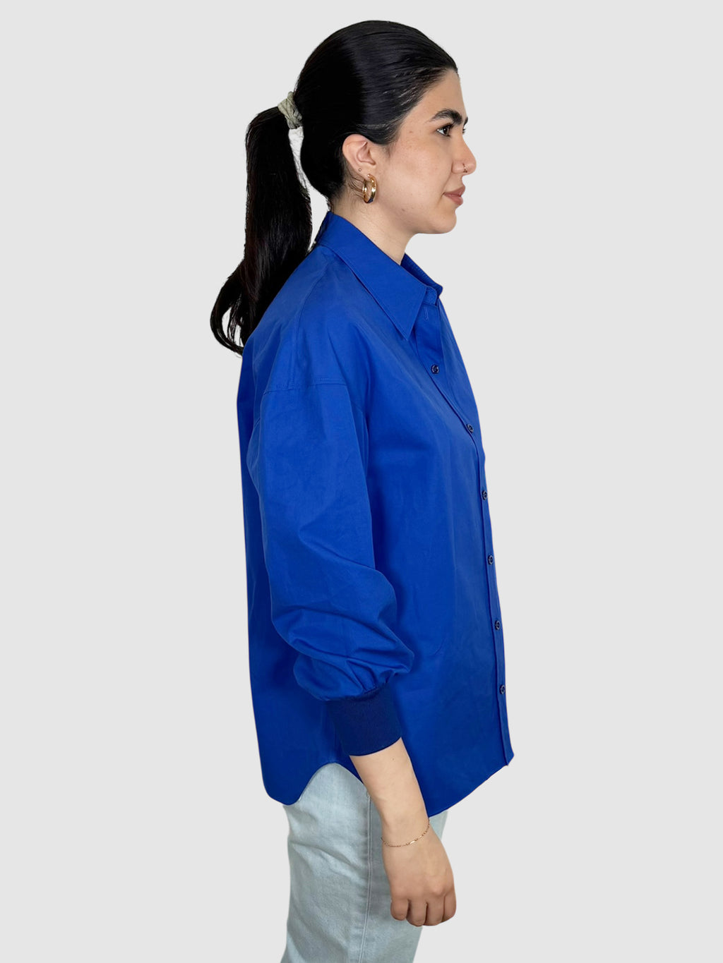 Silk Button-Up Top