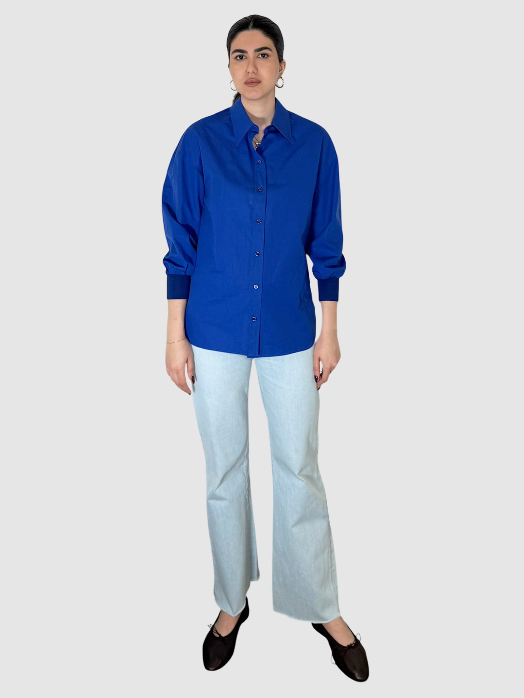 Silk Button-Up Top