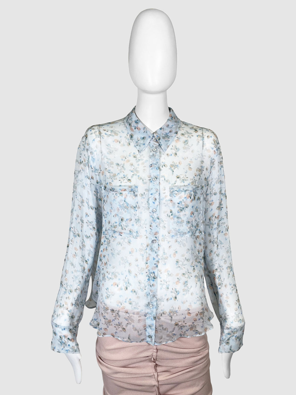 Dorothee Schumacher Floral Sheer Blouse - Size 4