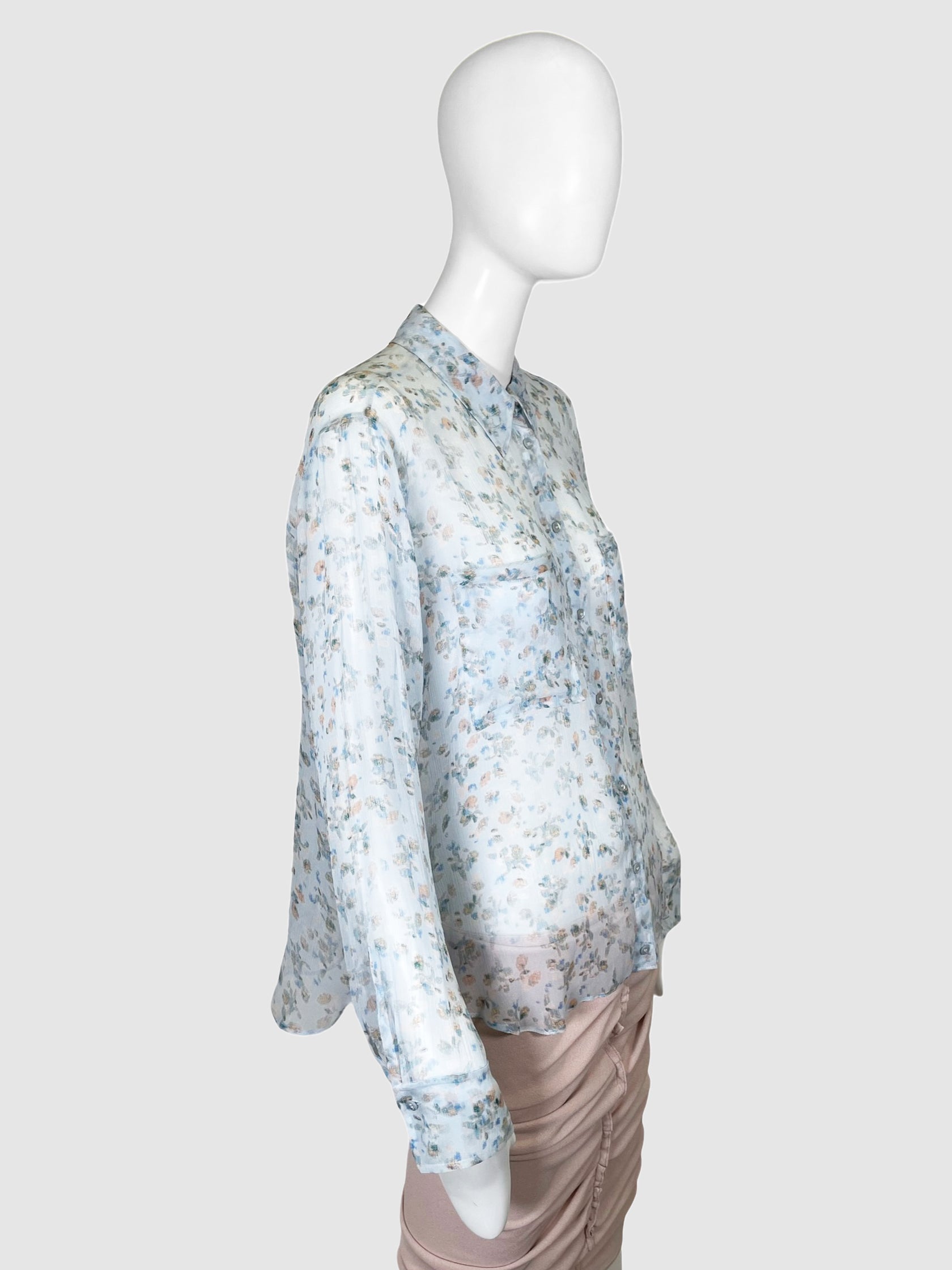 Dorothee Schumacher Floral Sheer Blouse - Size 4