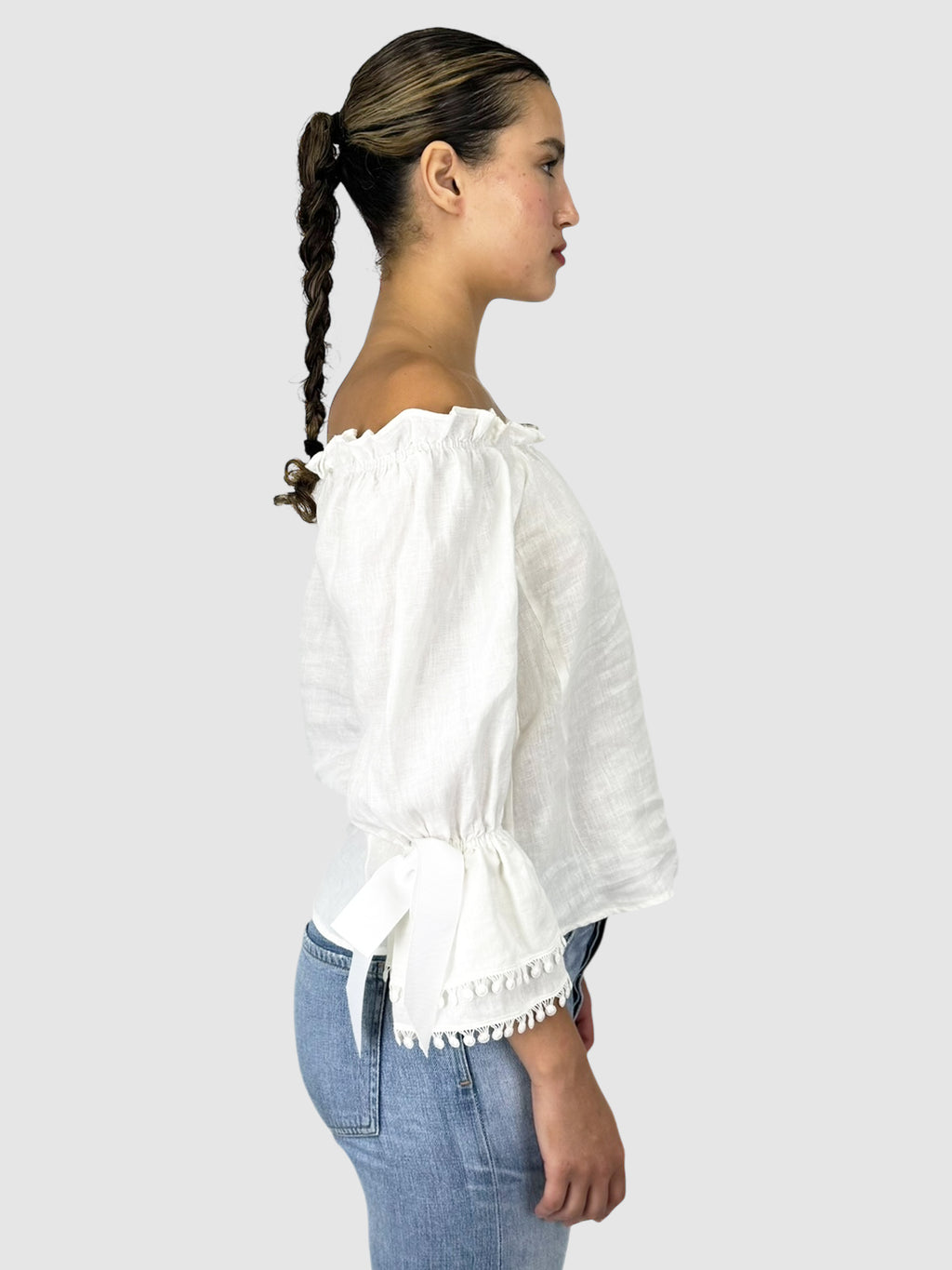 Linen Off-The-Shoulder Top