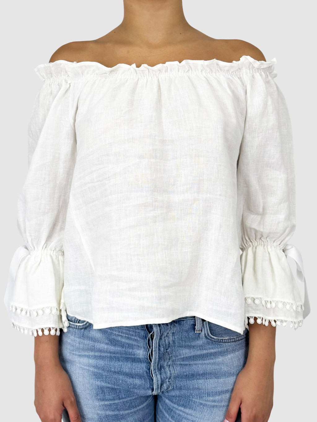 Linen Off-The-Shoulder Top