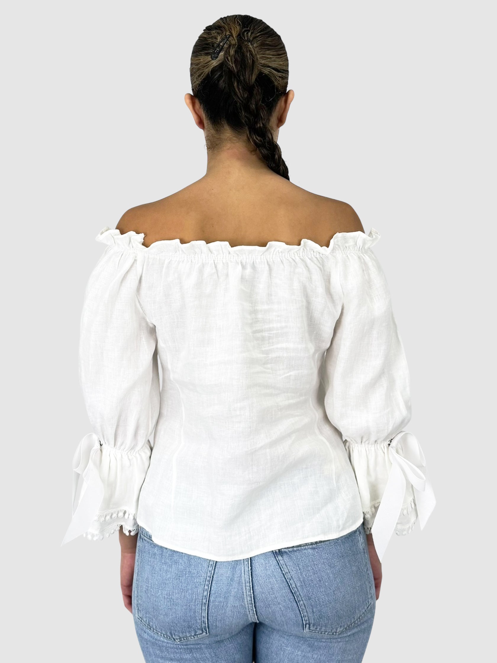 Linen Off-The-Shoulder Top