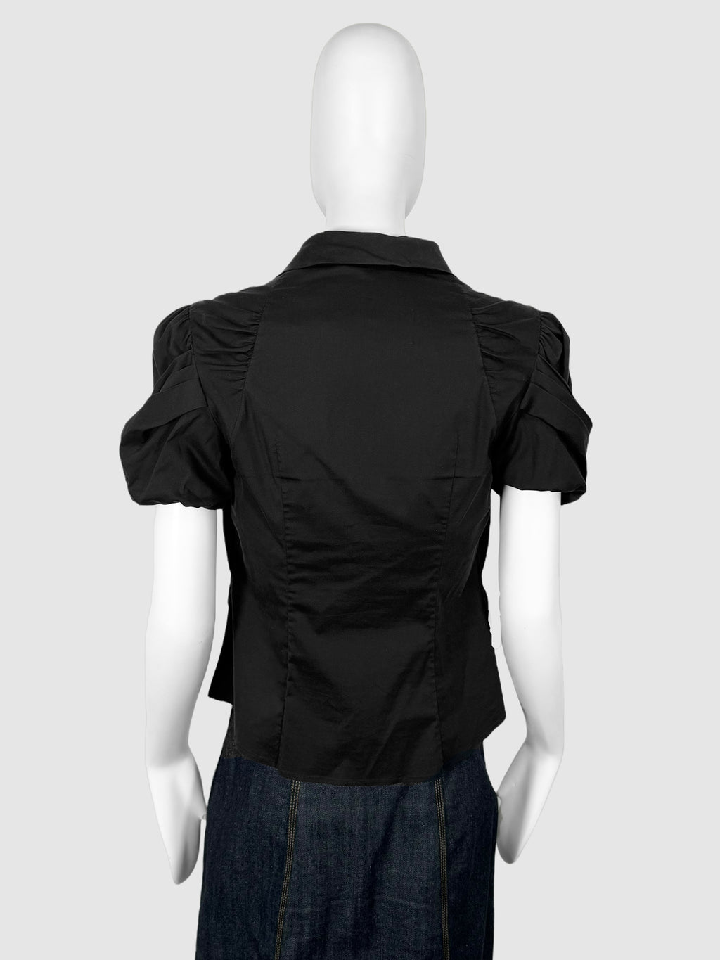 Short Sleeve Ruched Top - Size 44