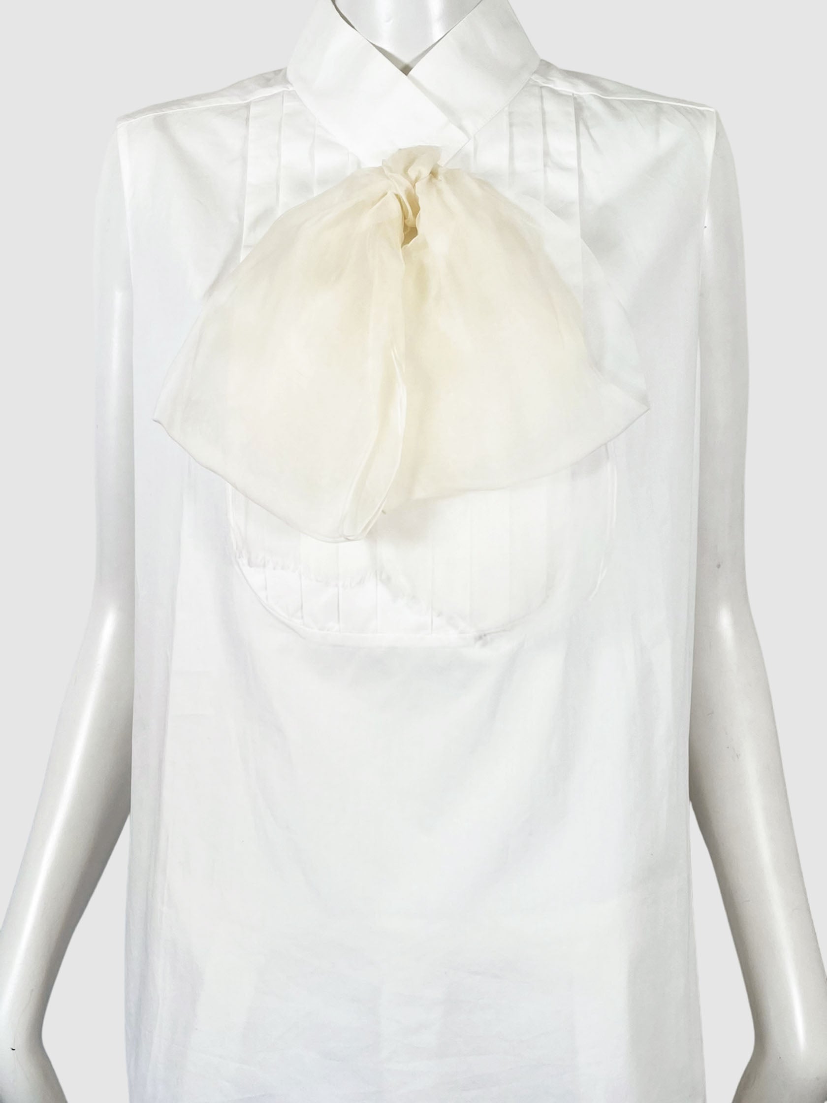 Sleeveless Top With Bow - Size 42