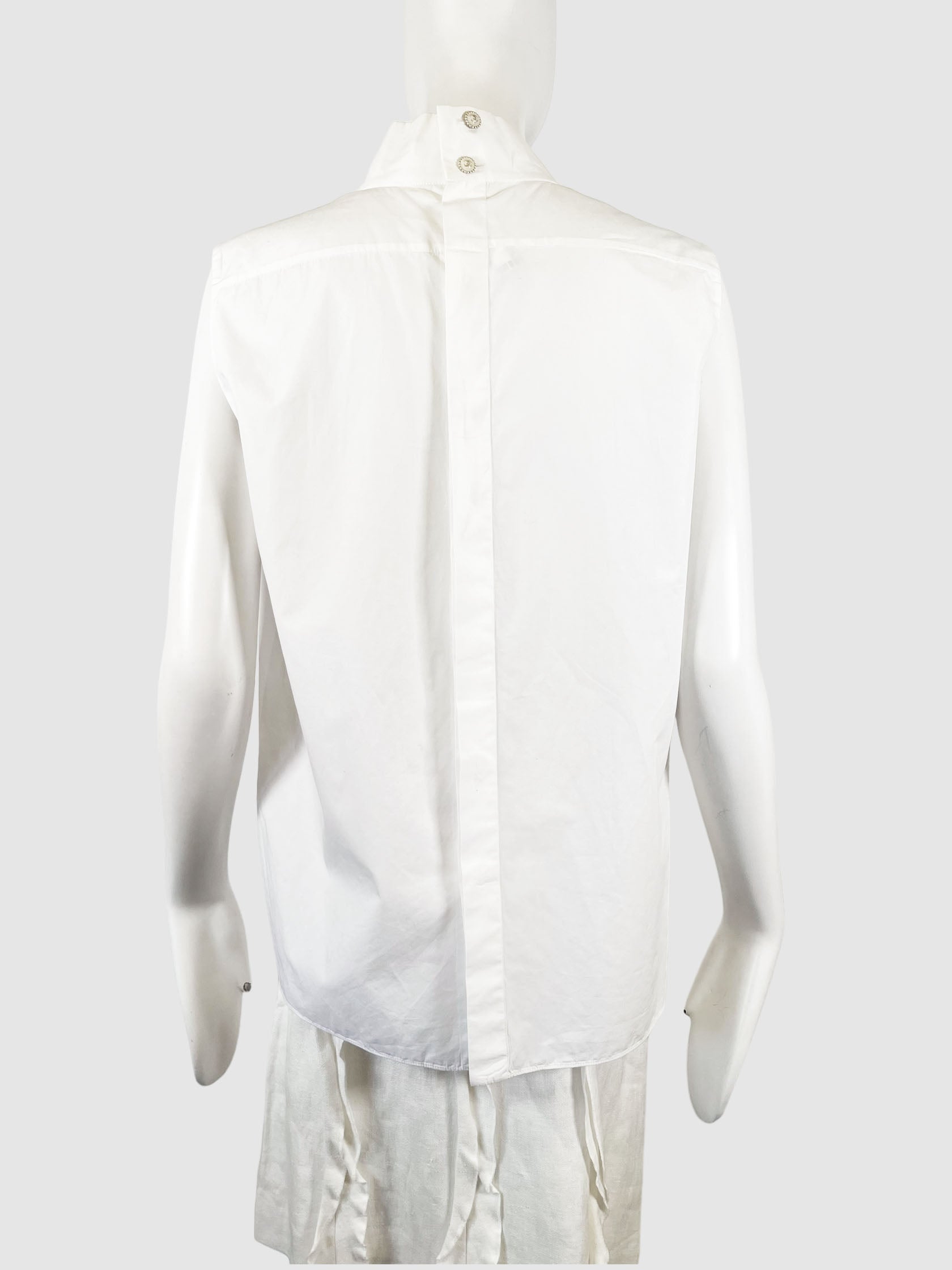 Sleeveless Top With Bow - Size 42