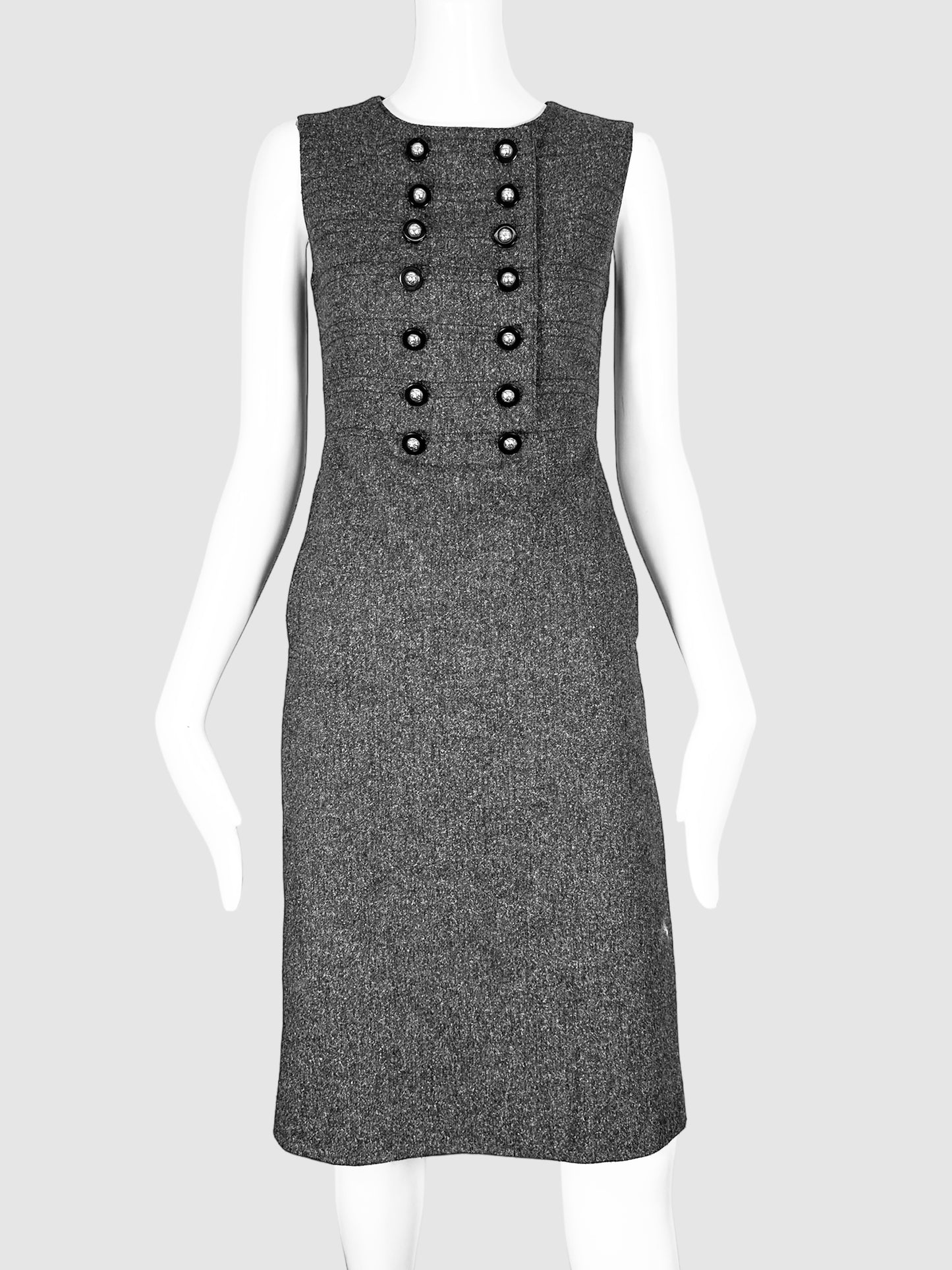 Double-Breasted Midi Dress - Size 4.