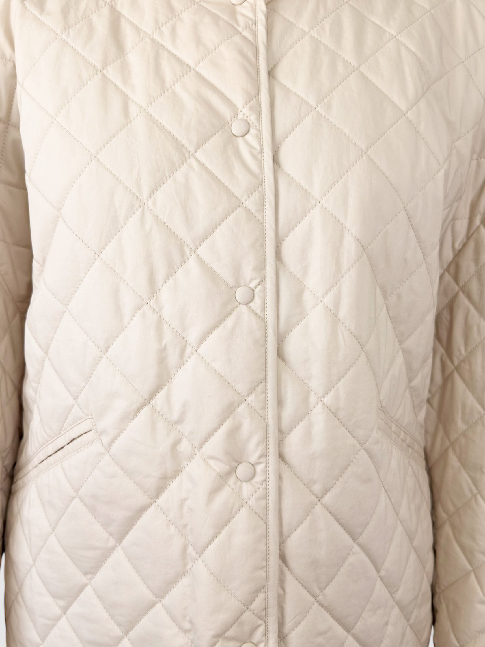 Quilted Button-Up Coat