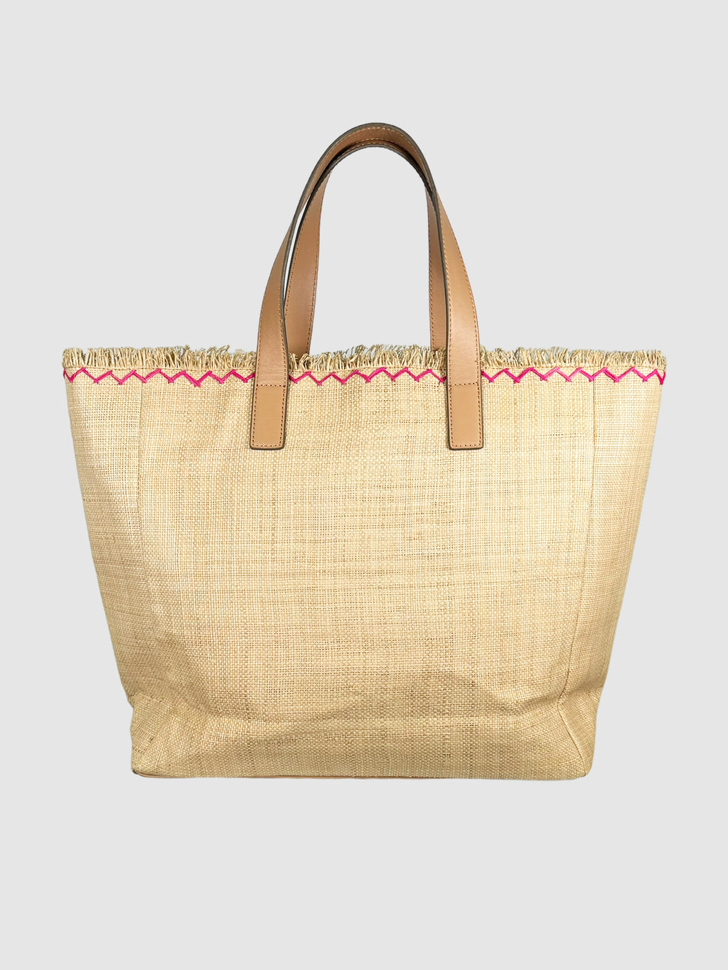 Embroidered Woven Tote Bag