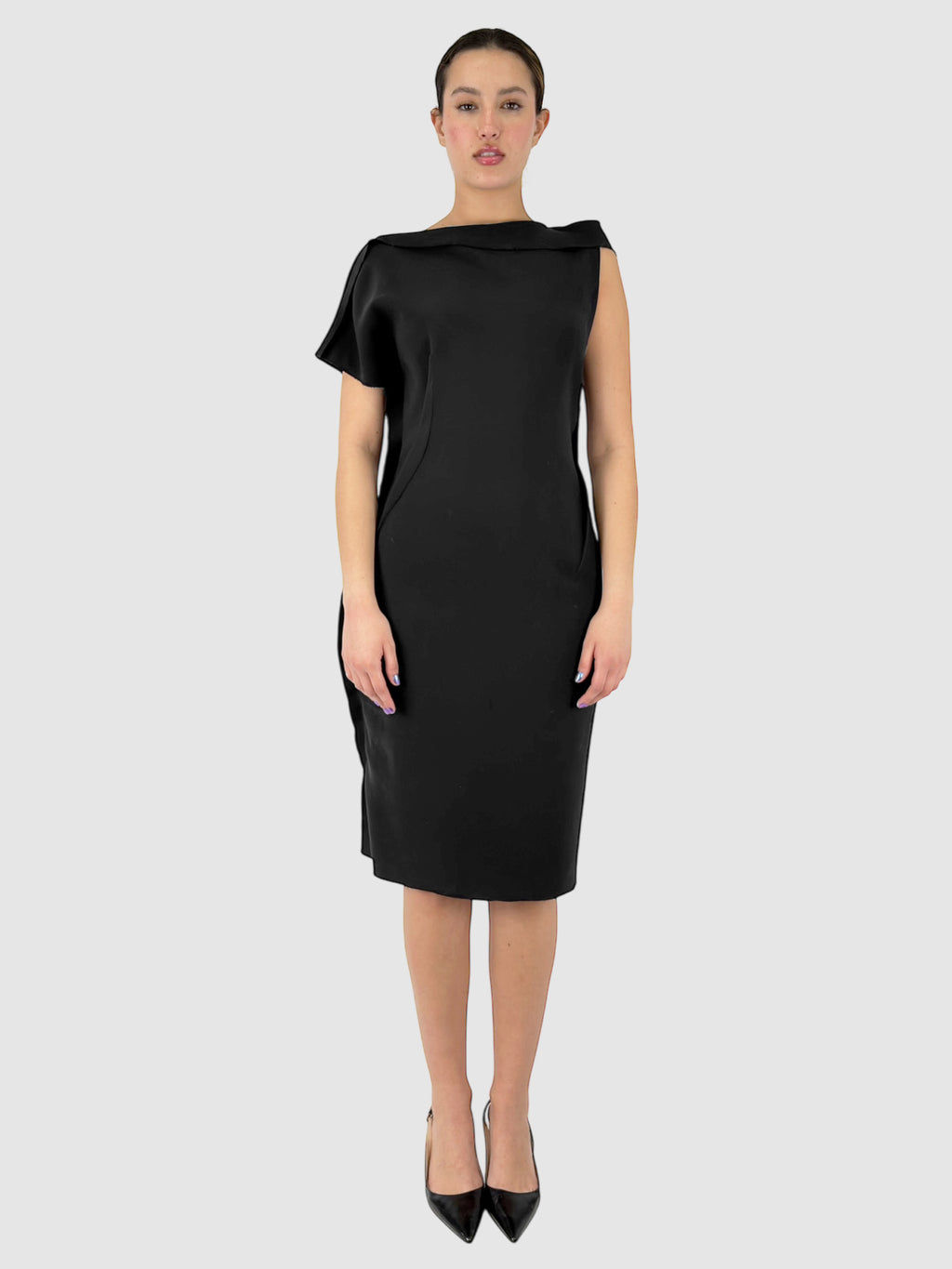 Asymmetrical Midi Dress