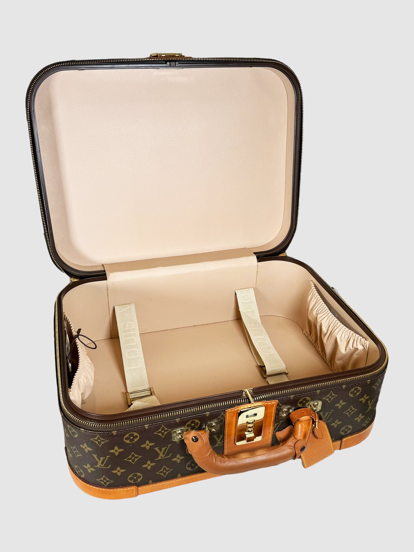 Louis Vuitton Vintage Monogram Leather Suitcase