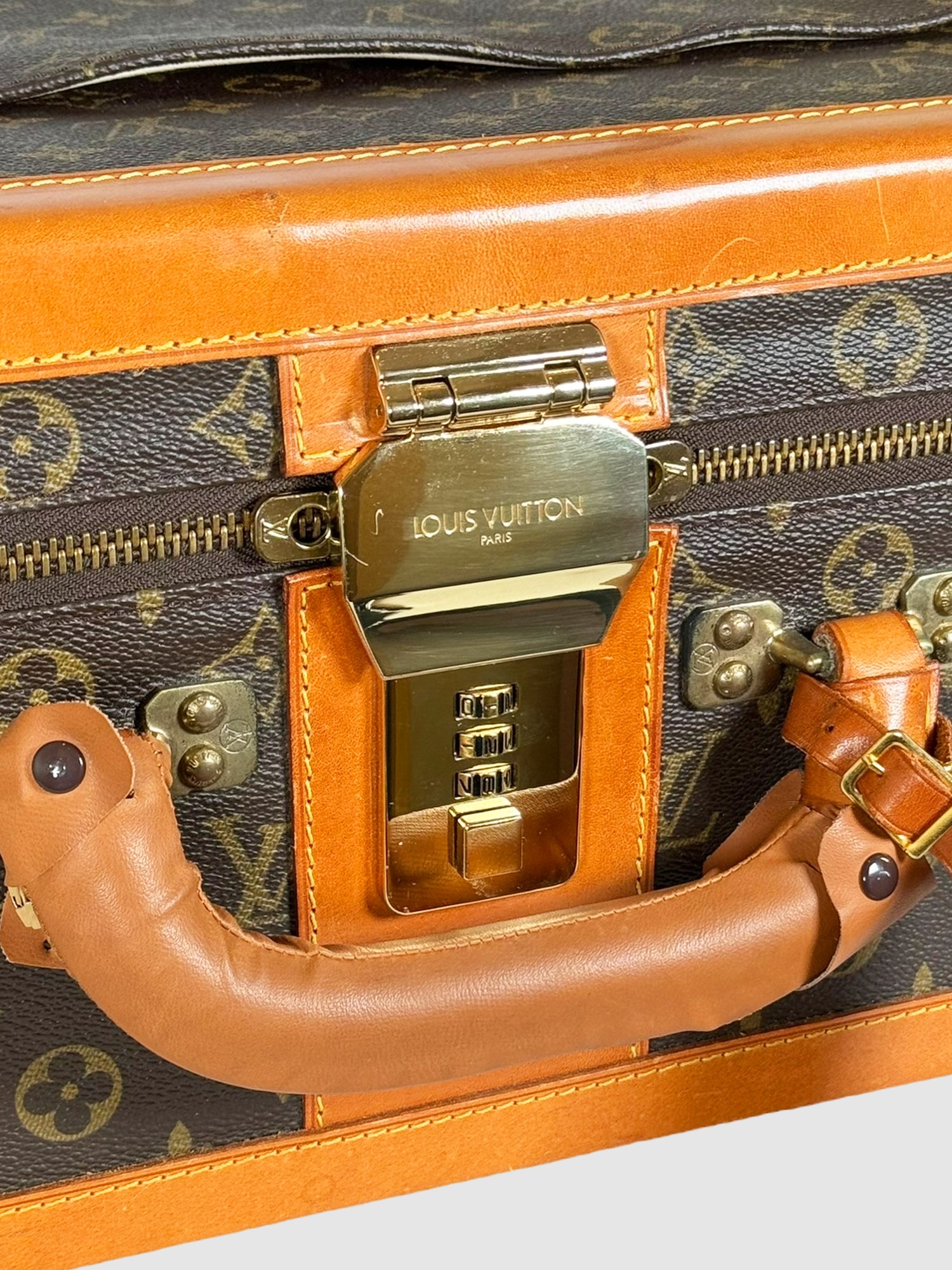 Louis Vuitton Vintage Monogram Leather Suitcase