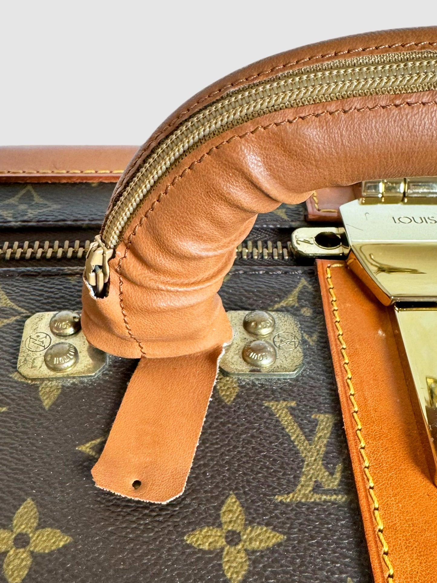 Monogram Leather Suitcase