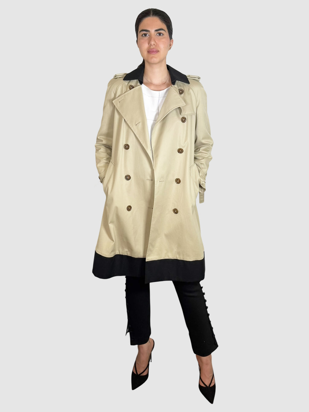 Colourblock Trench Coat