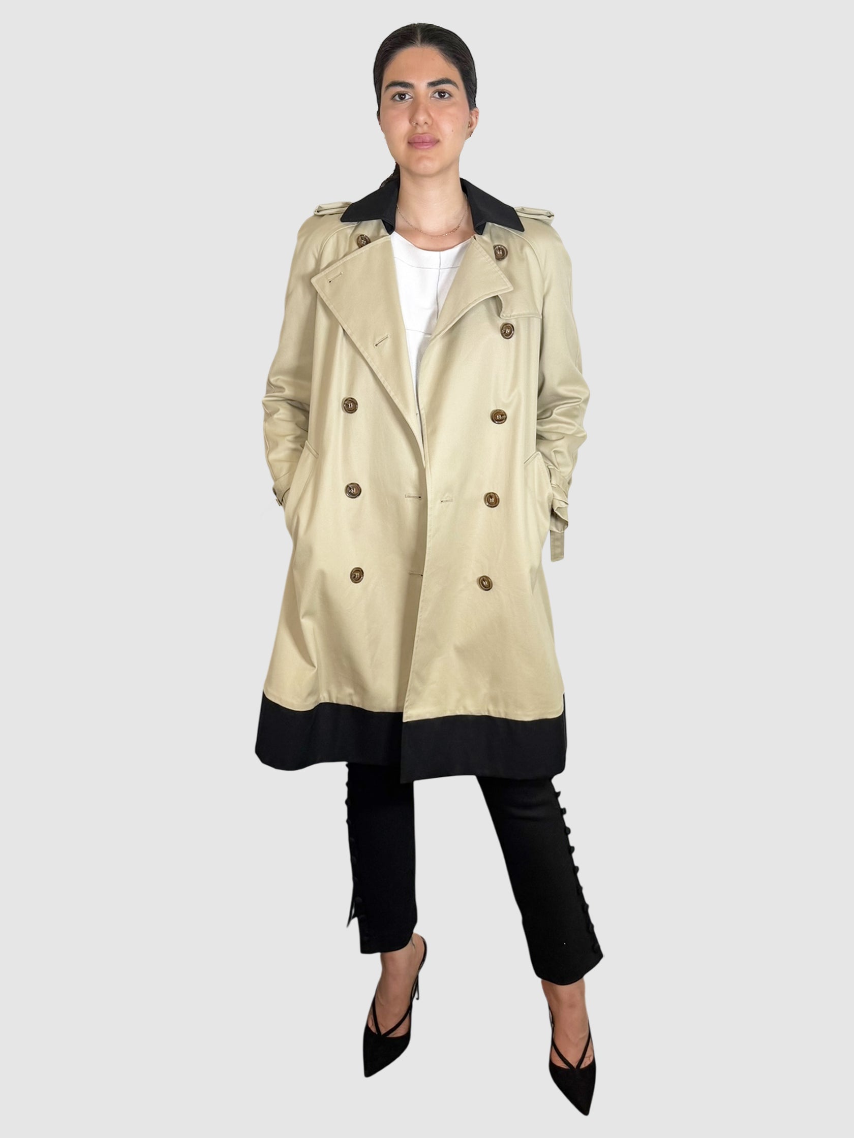 Colourblock Trench Coat