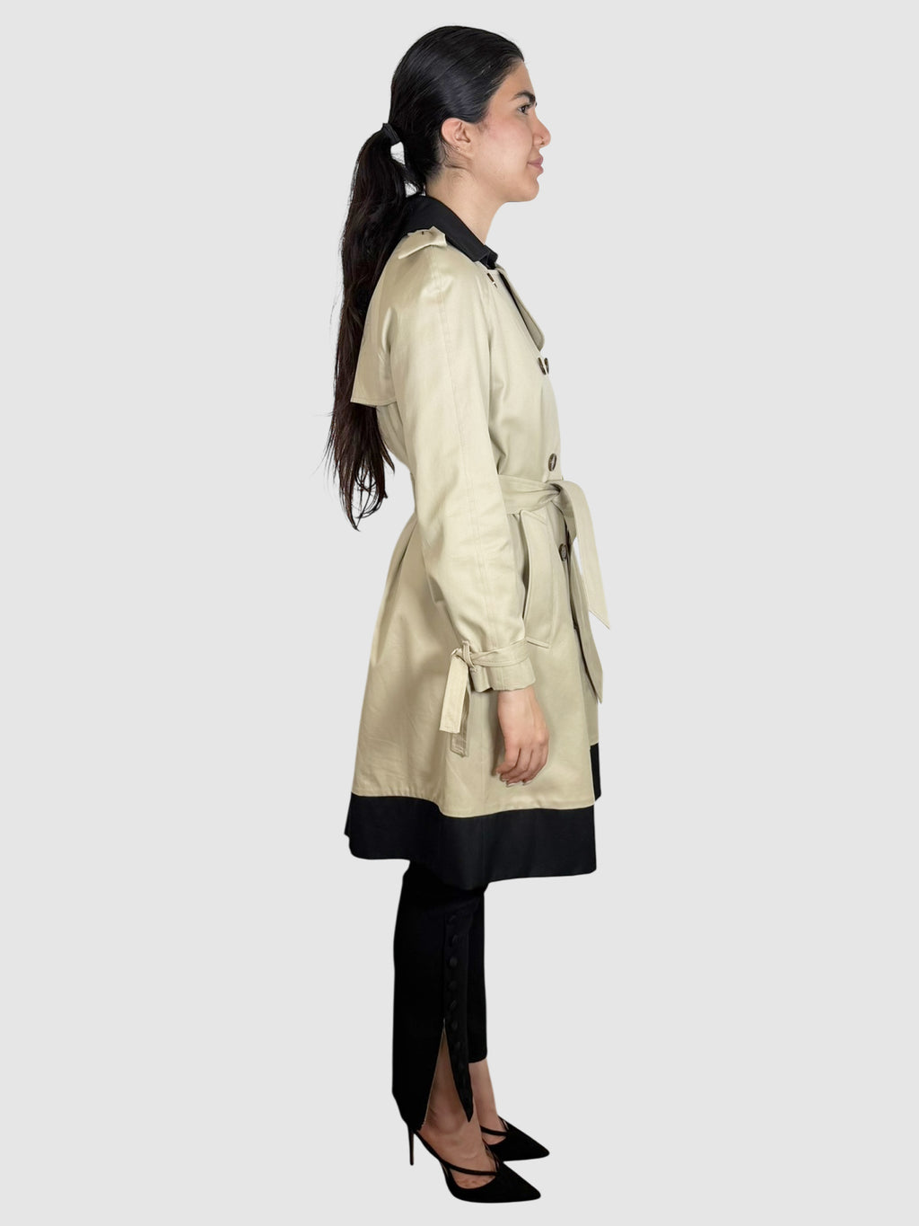 Colourblock Trench Coat