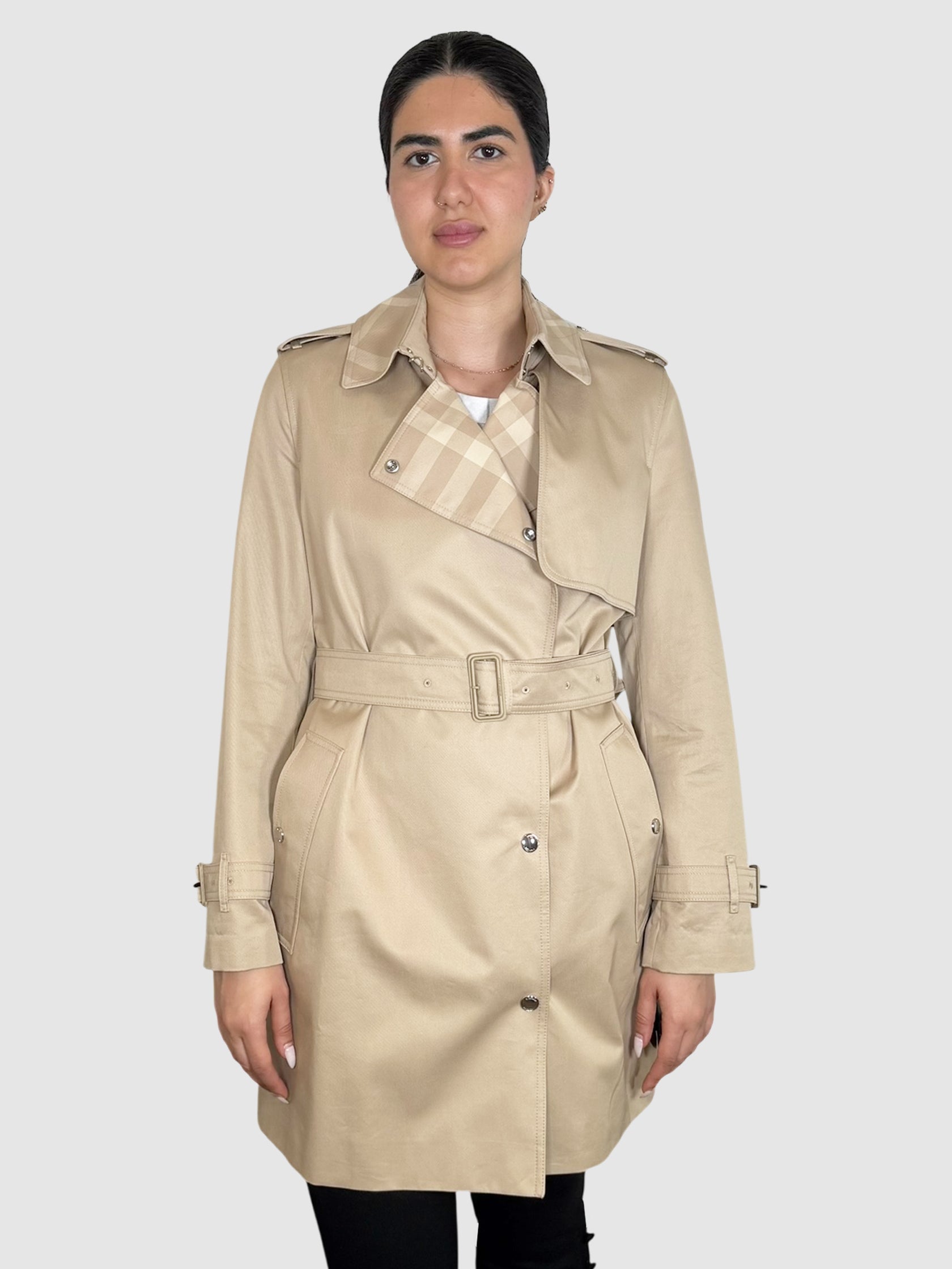 Gabardine Trench Coat