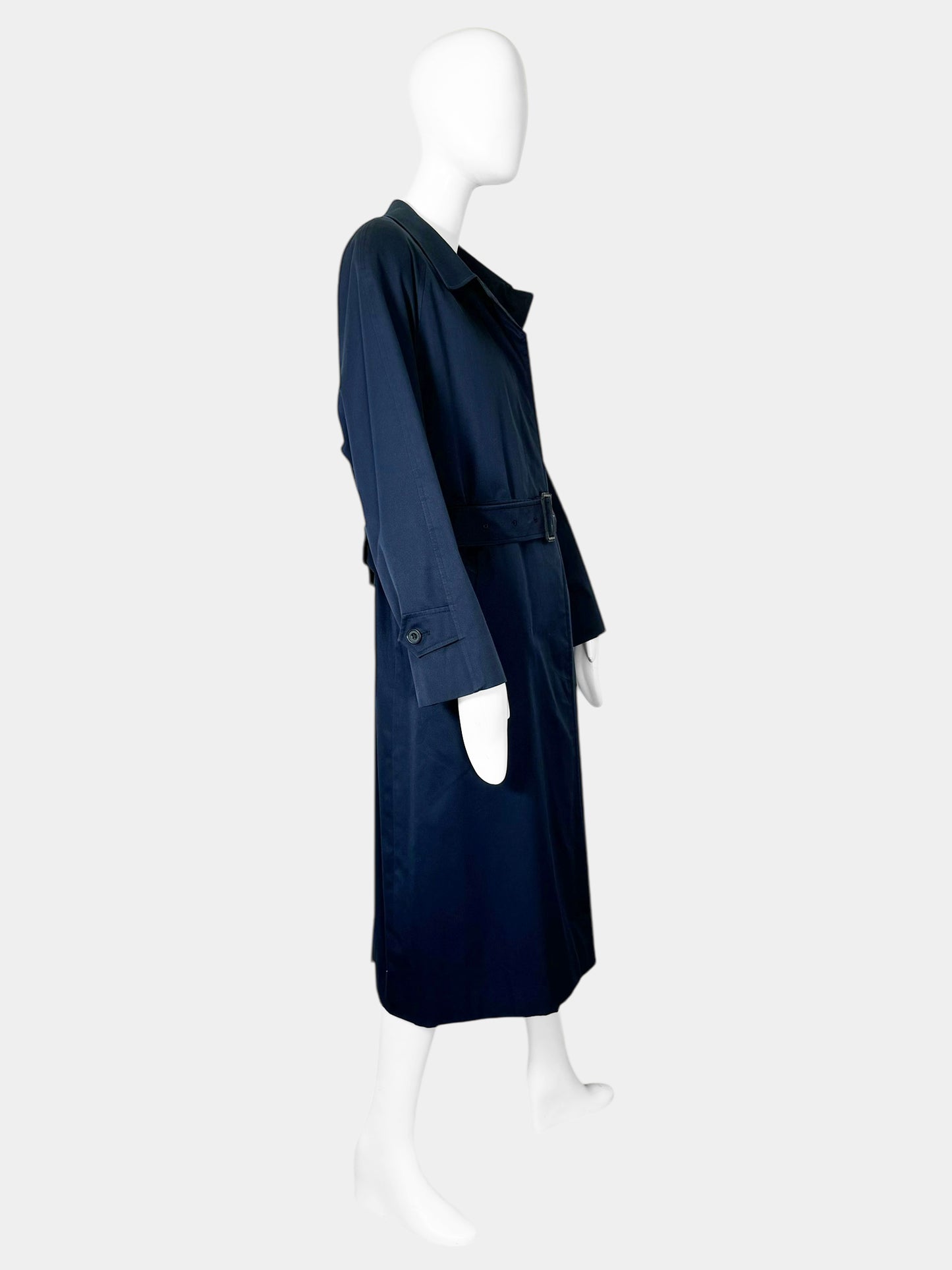 Single-Breasted Midi Trench Coat - Size M