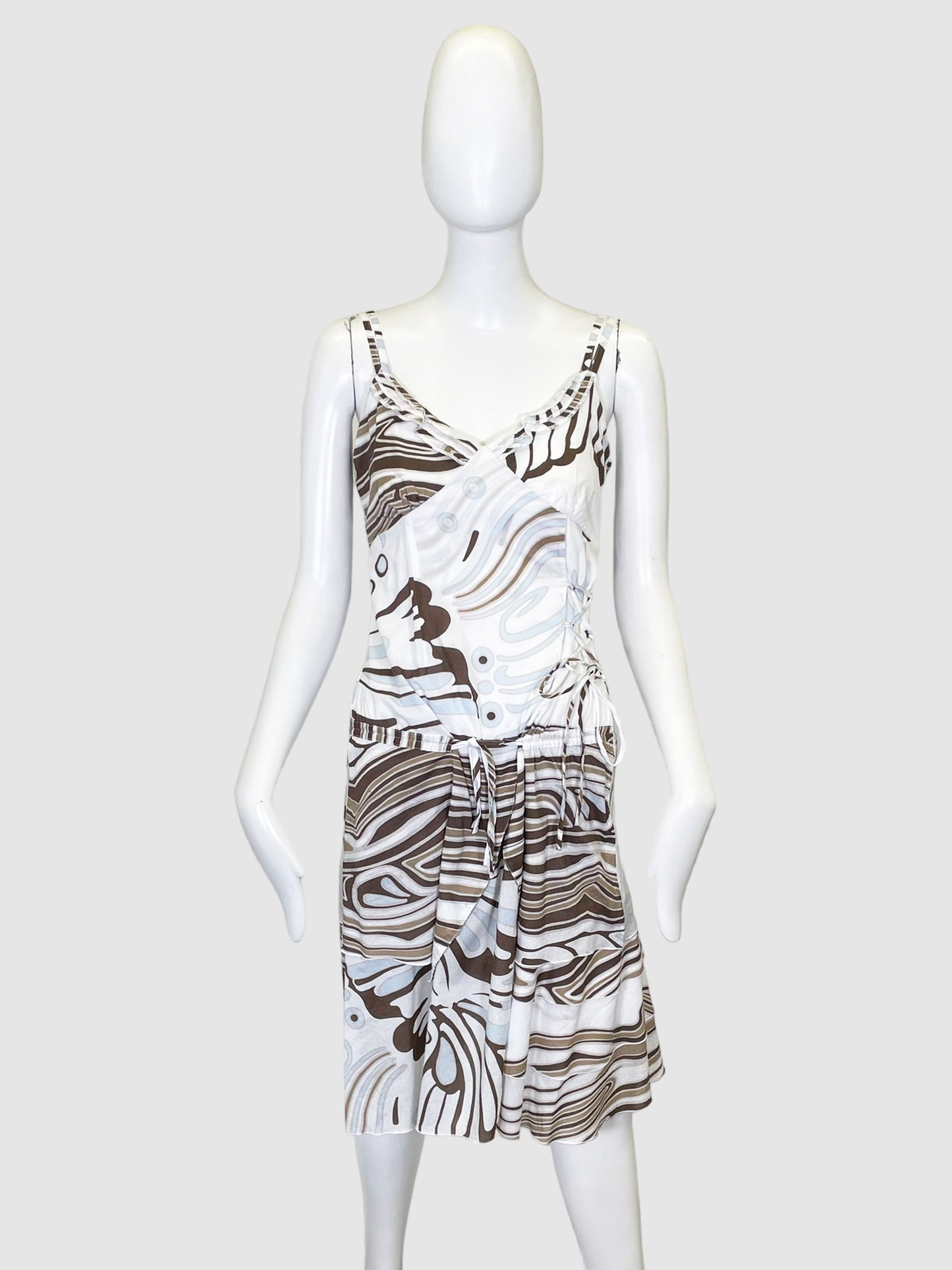 Tribu Printed Strappy Dress - Size 1