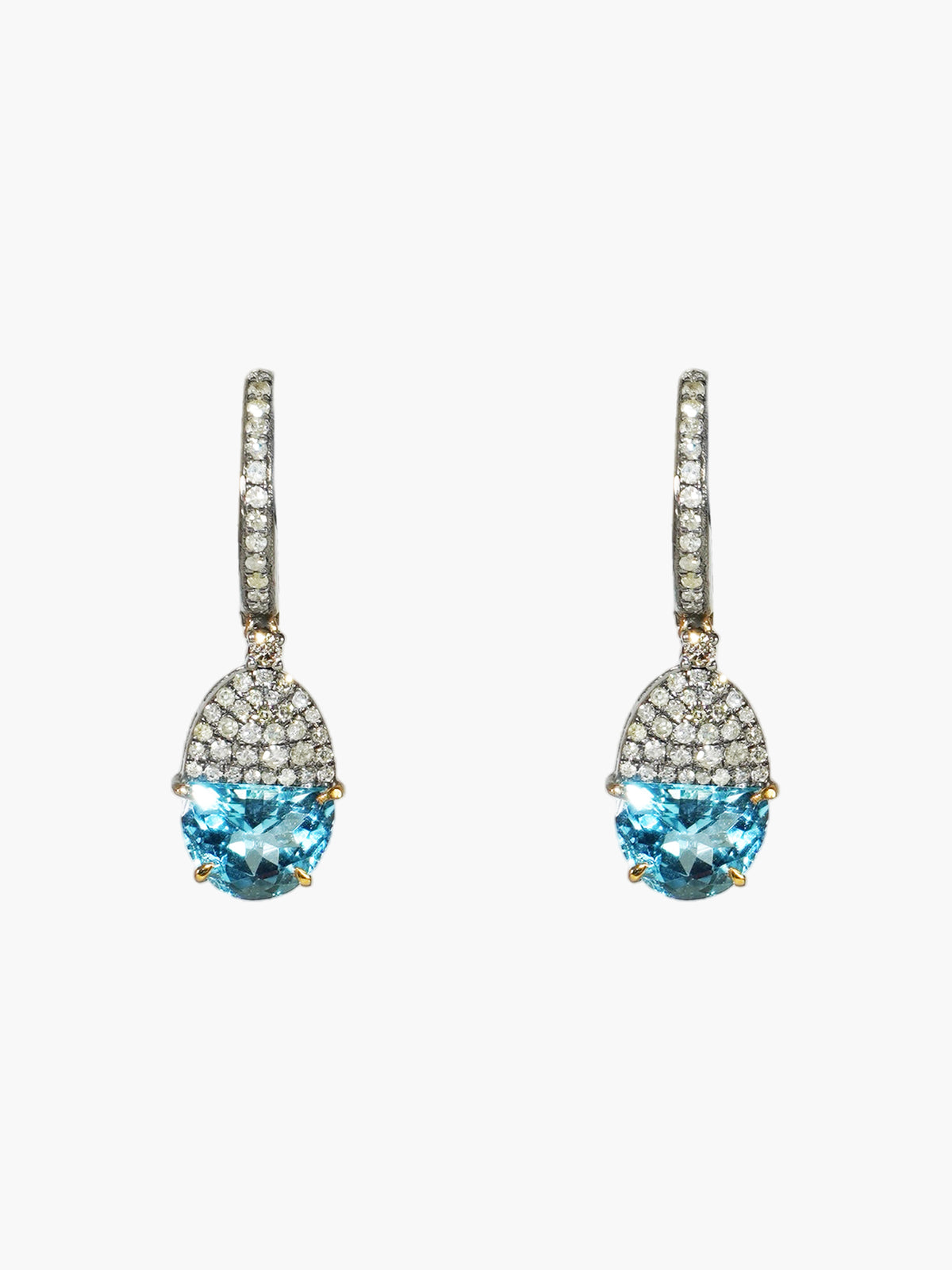 Topaz Huggie Earrings
