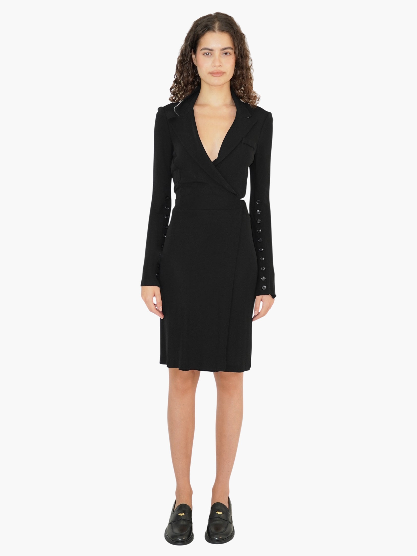 Tuxedo Midi Dress