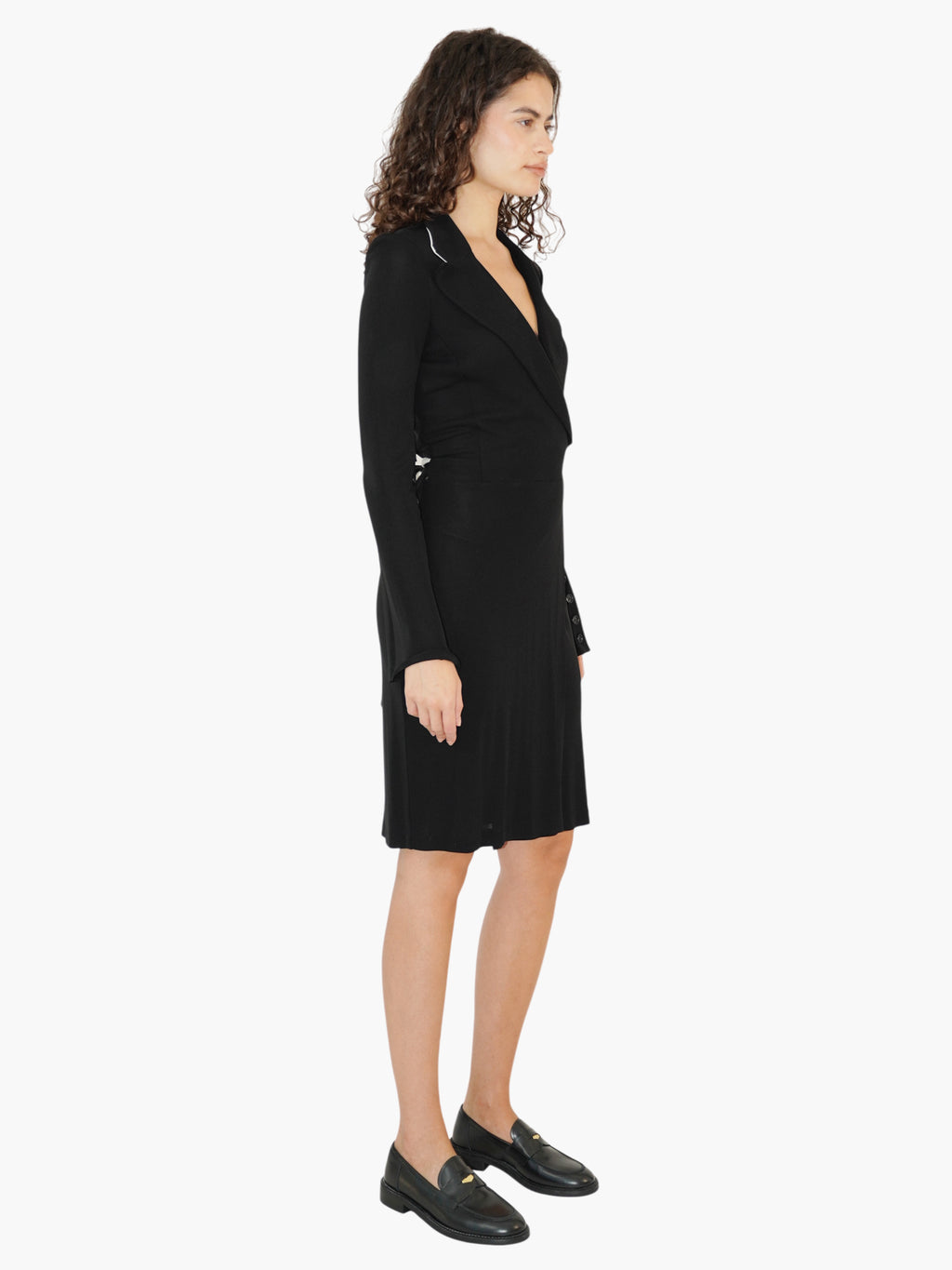 Tuxedo Midi Dress
