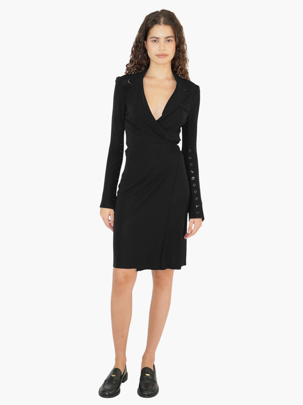 Tuxedo Midi Dress