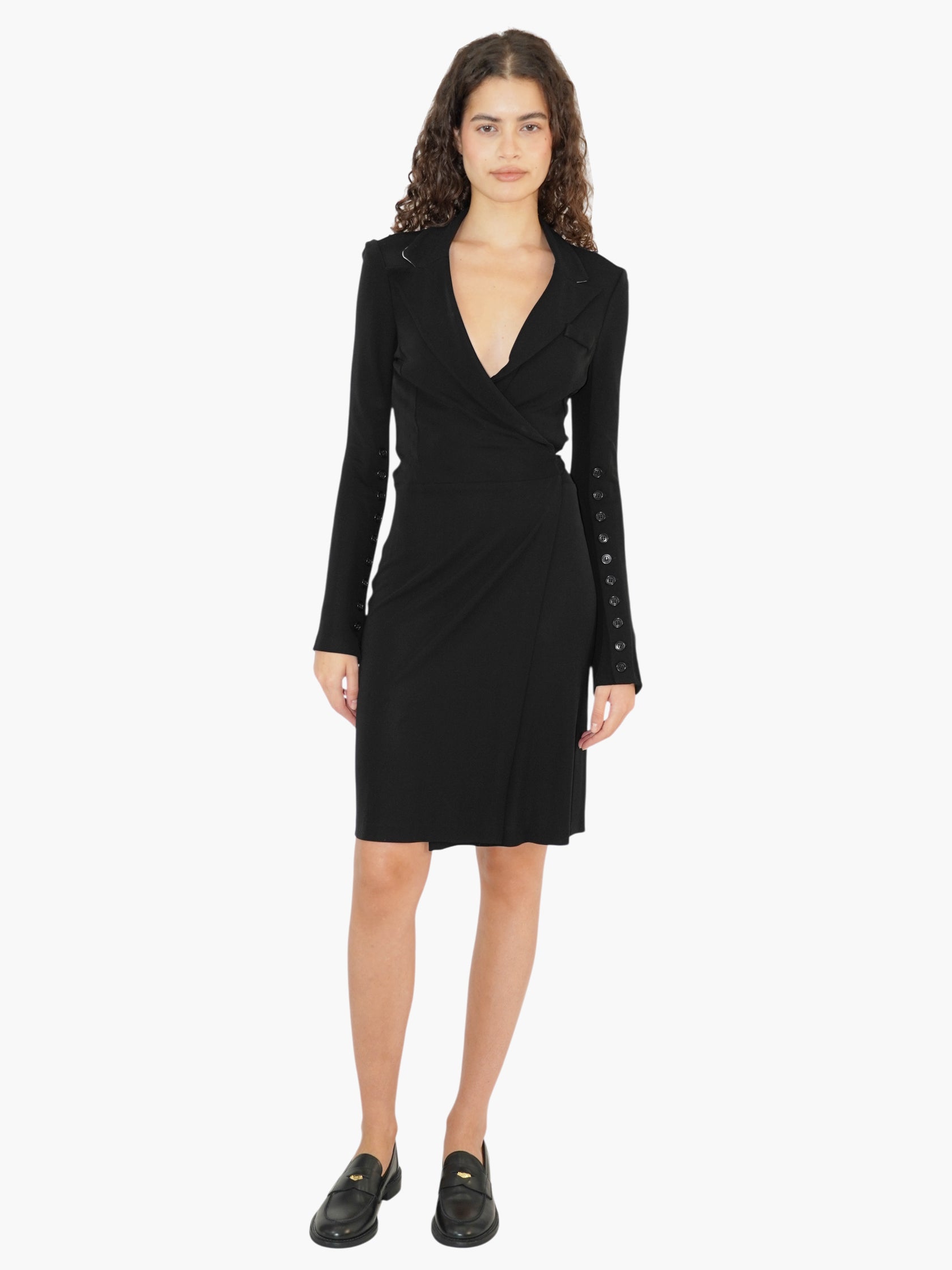 Tuxedo Midi Dress