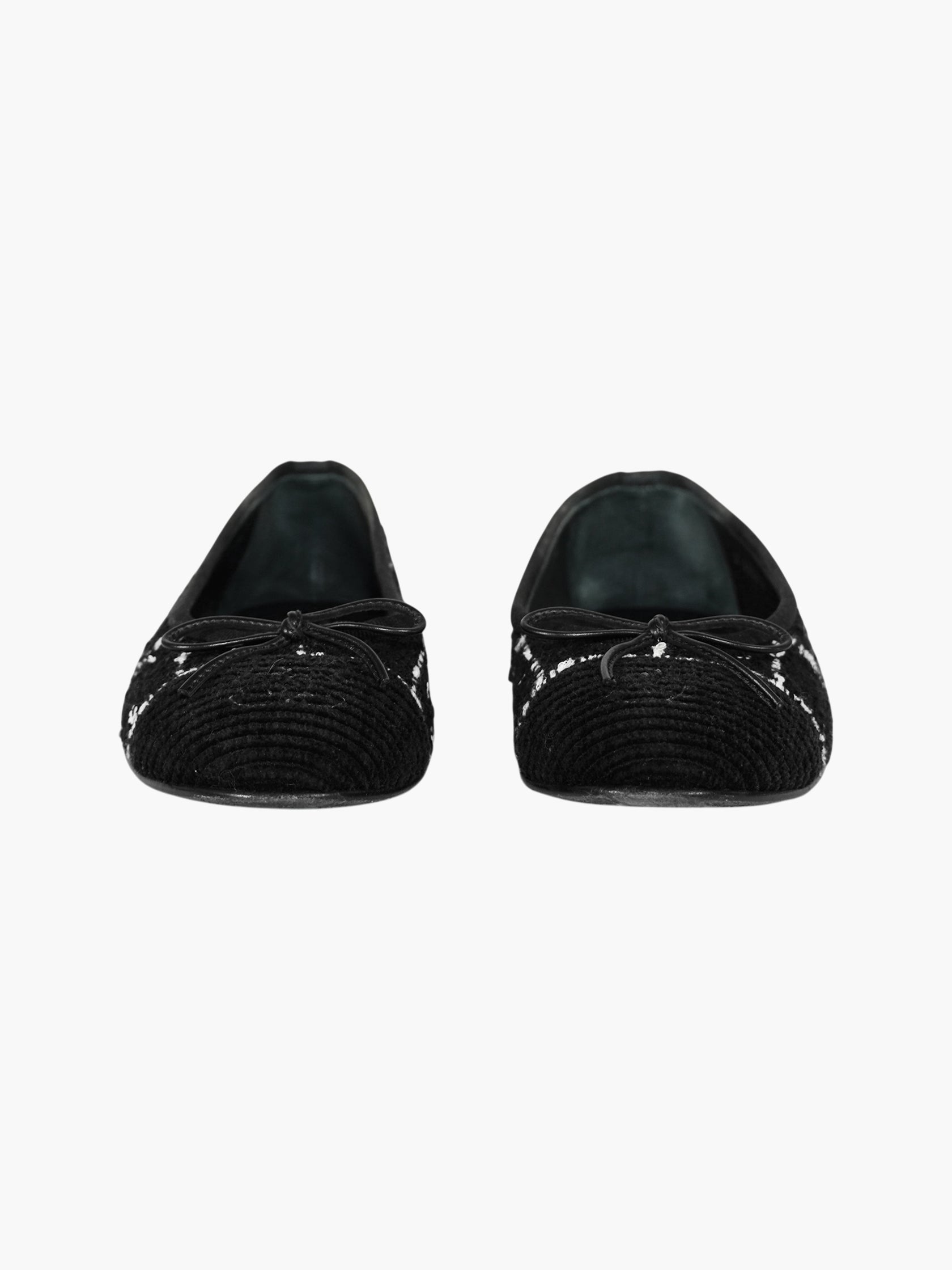 Tweed Cap Toe Flats