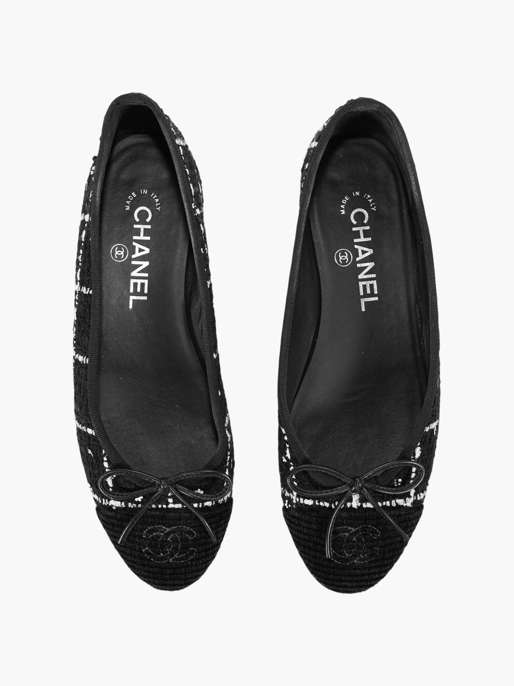 Tweed Cap Toe Flats