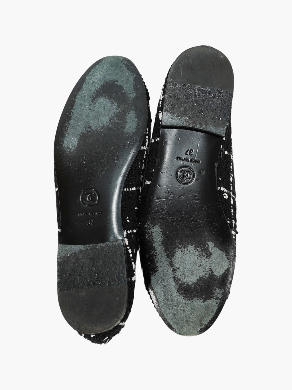 Tweed Cap Toe Flats