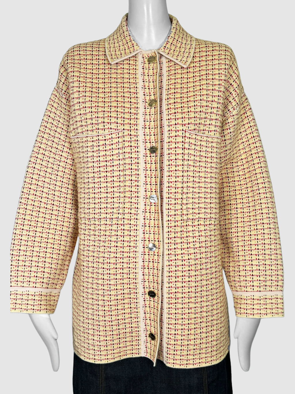 Tweed Knit Cardigan - Size 2
