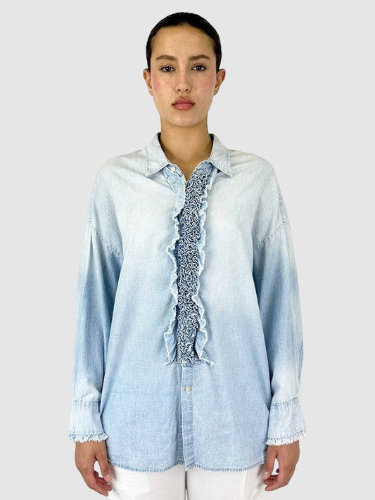 Oversized Denim Top