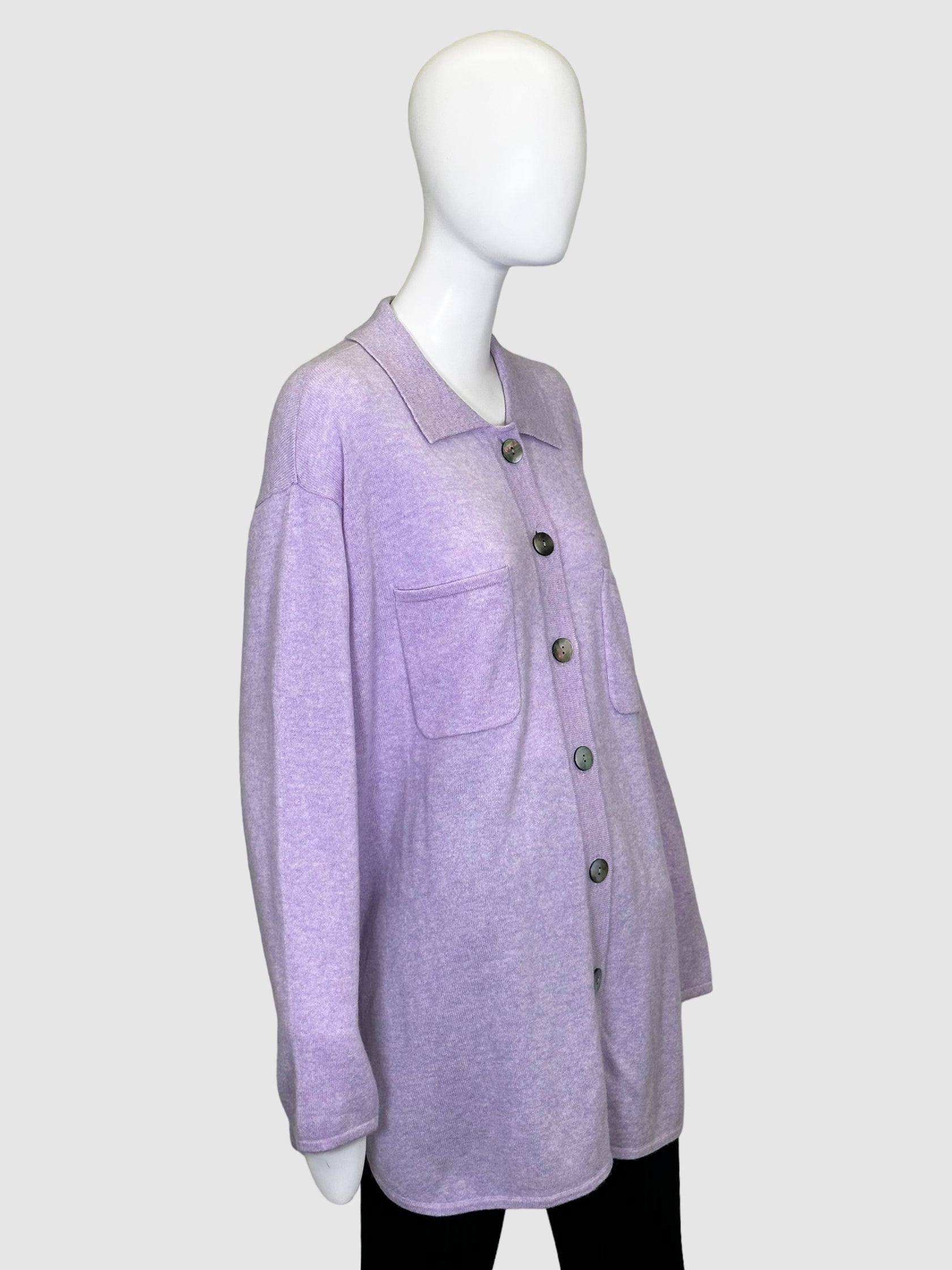 Brodie Collared Button Down Cardigan - Size L