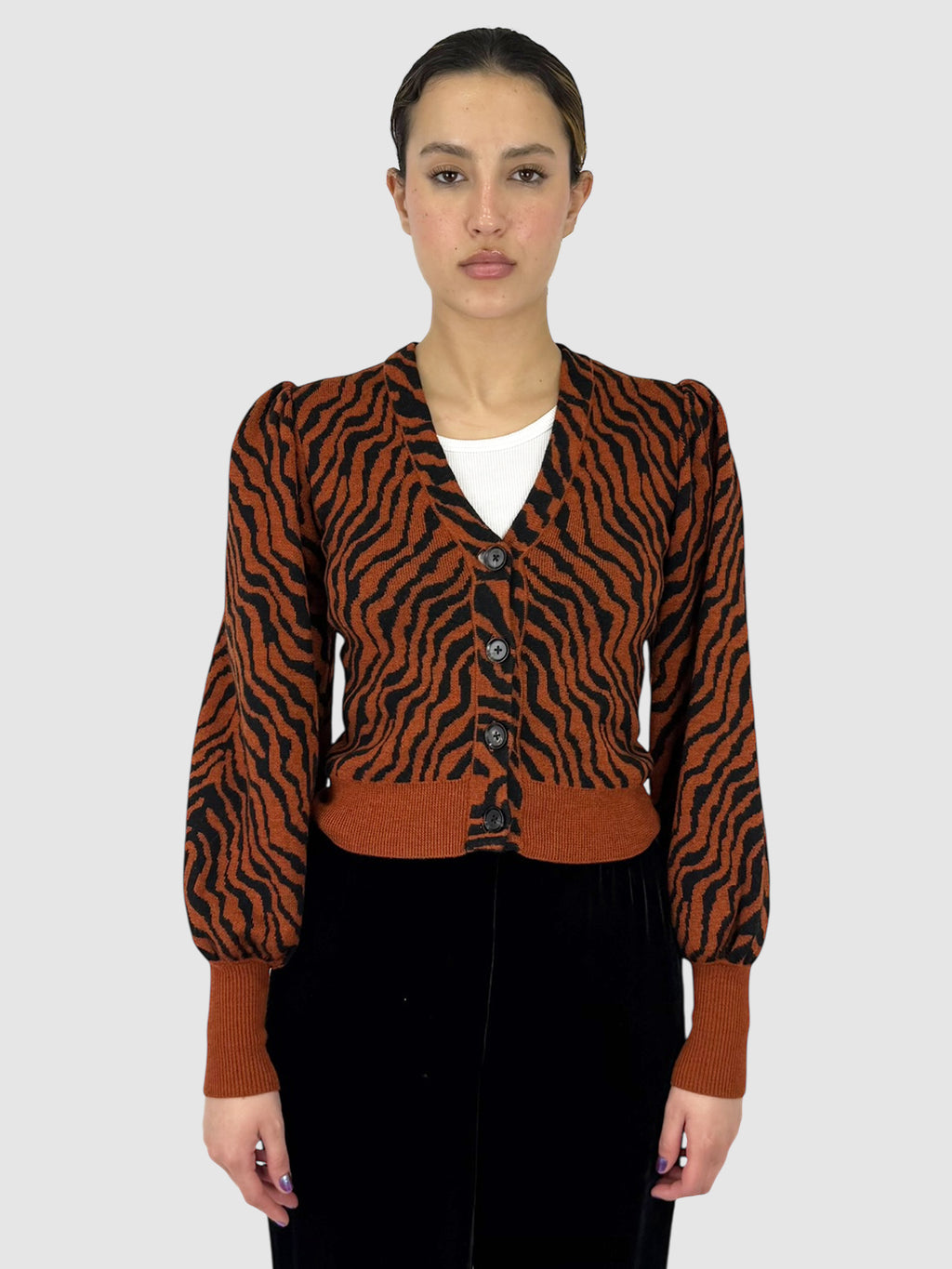 Zebra Print Cardigan