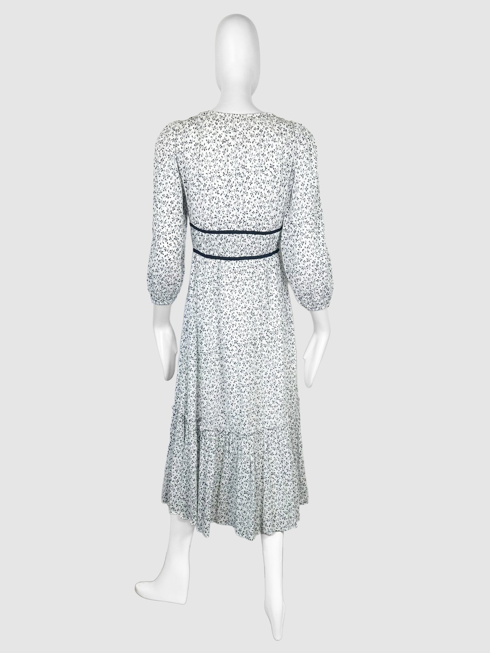 V-Neck Midi Dress - Size 0