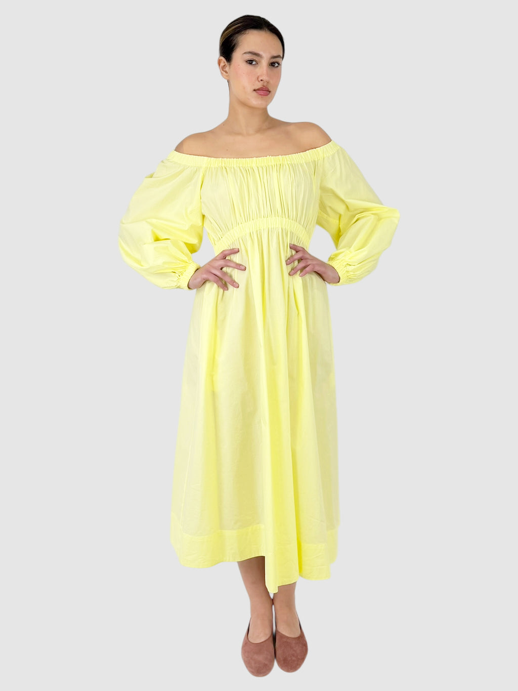 Ruched Midi Dress