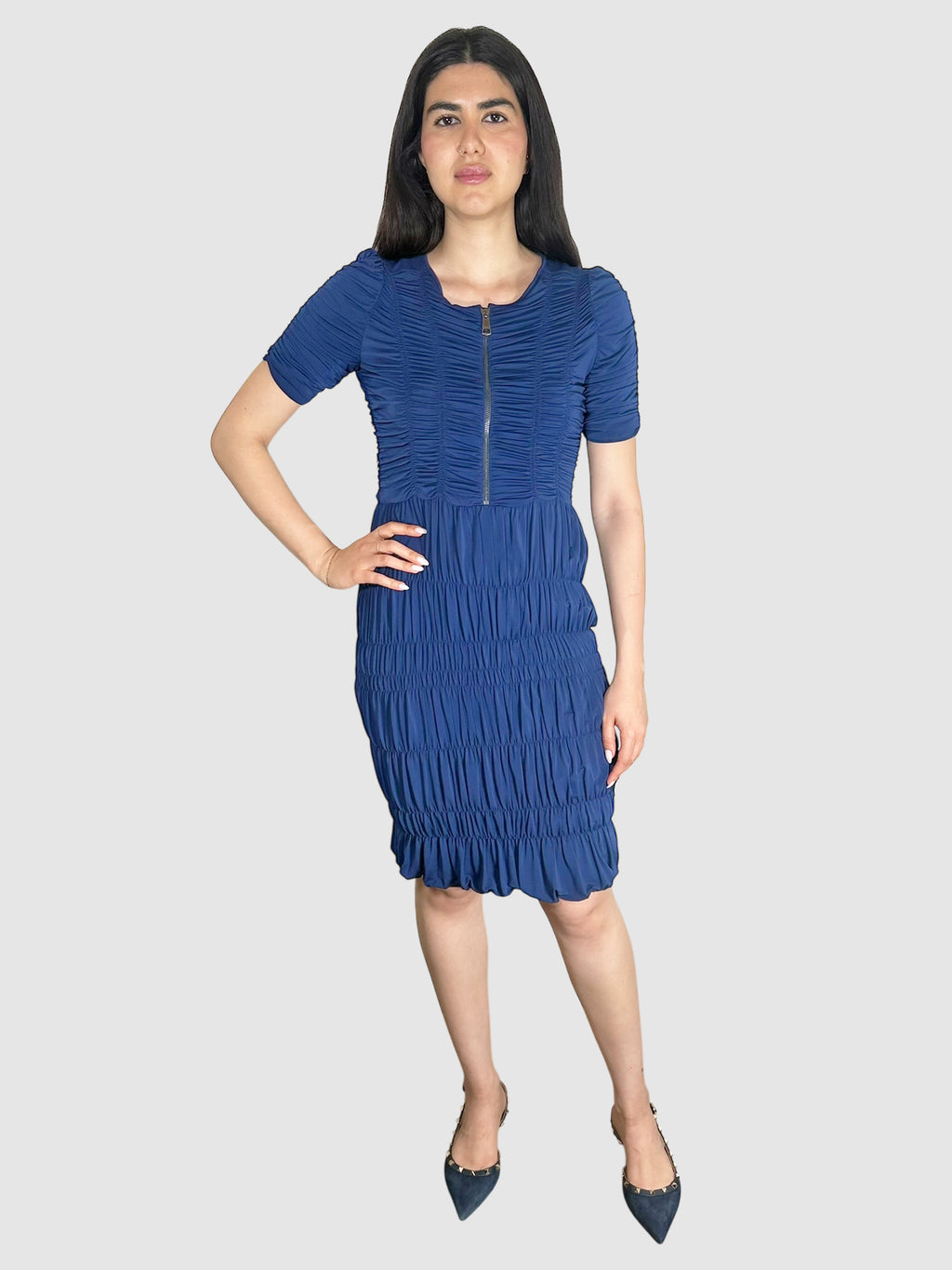 Ruched Midi Dress