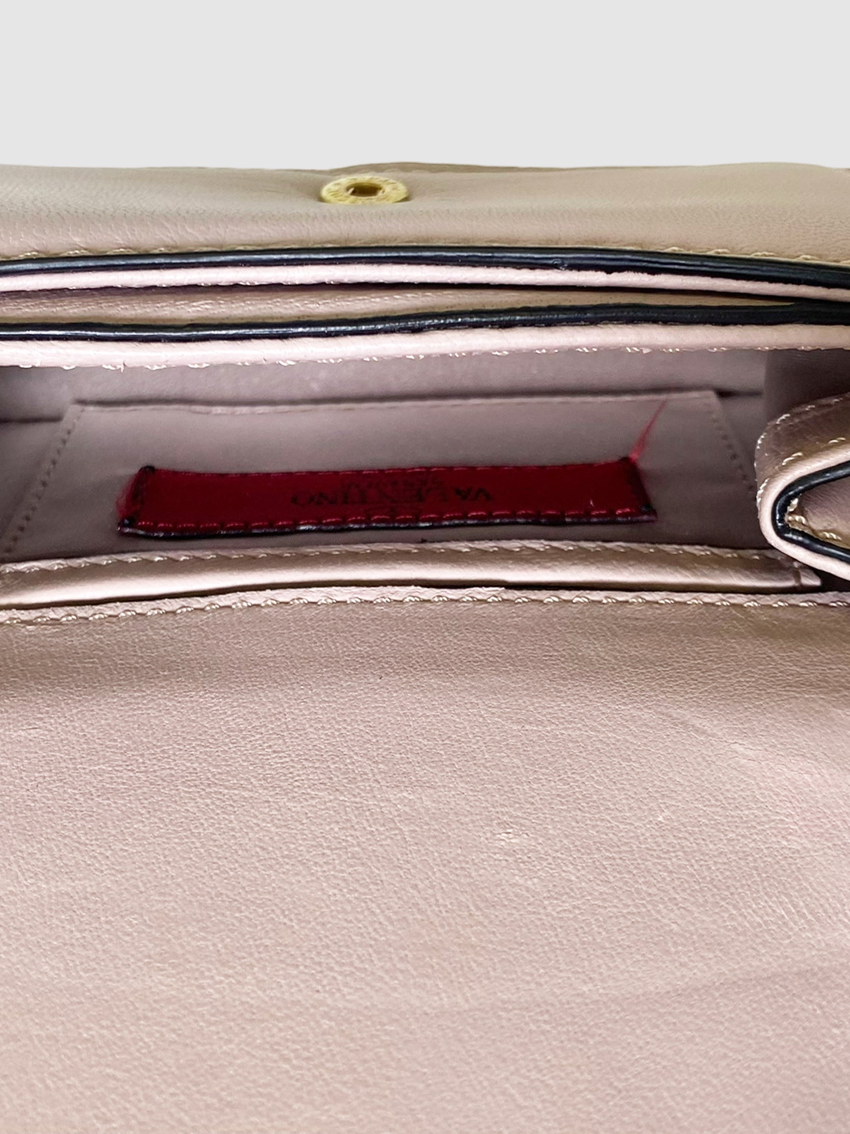 Valentino Leather Floral Mini Crossbody Bag