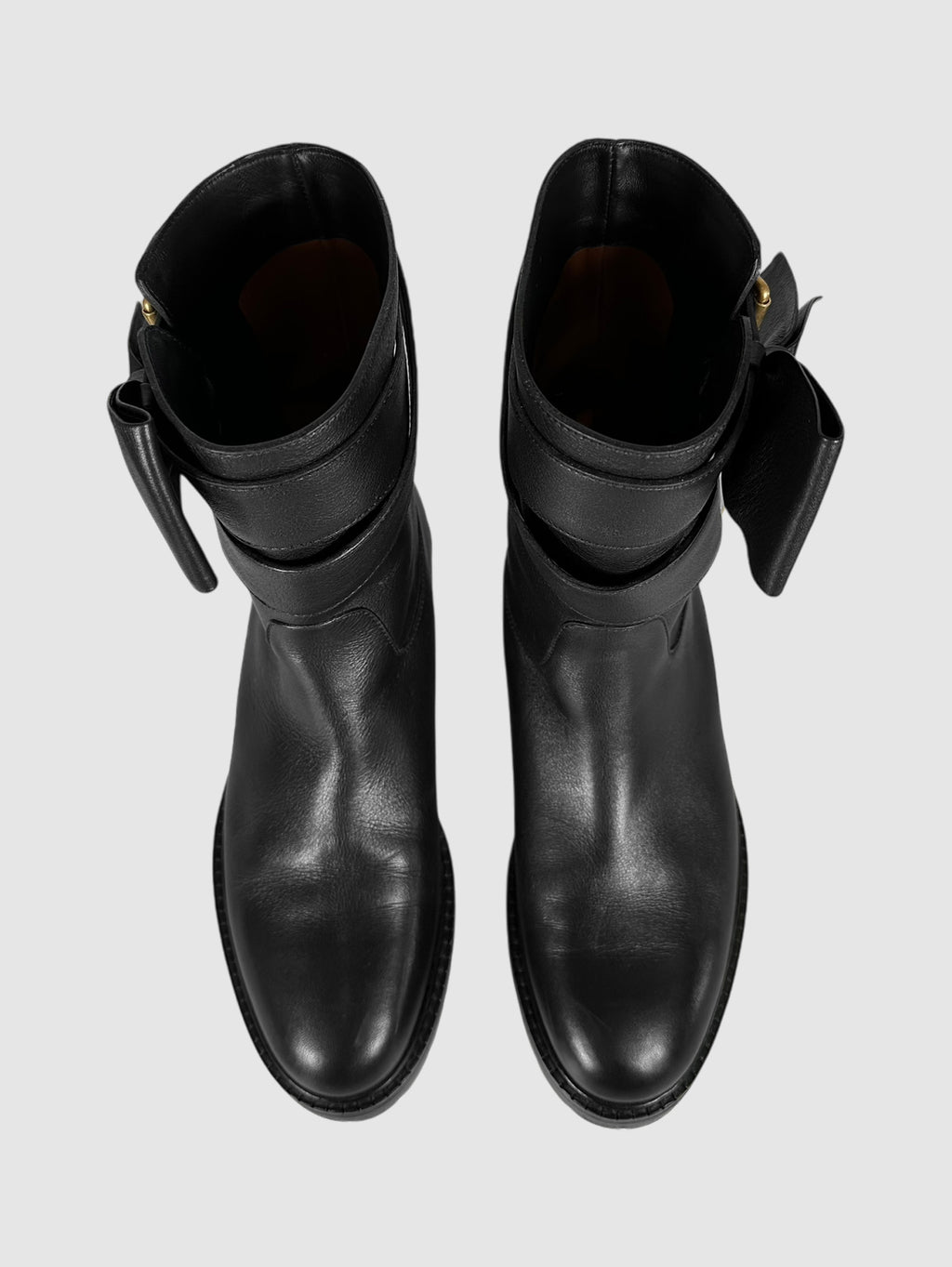 Bow Accent Moto Boots - Size 36.5