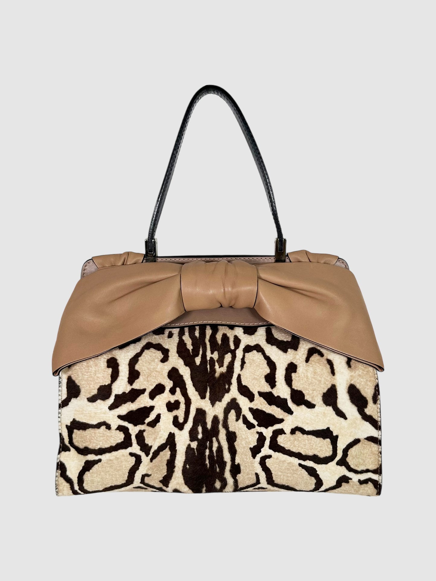 Leopard Aphrodite Bow Tote