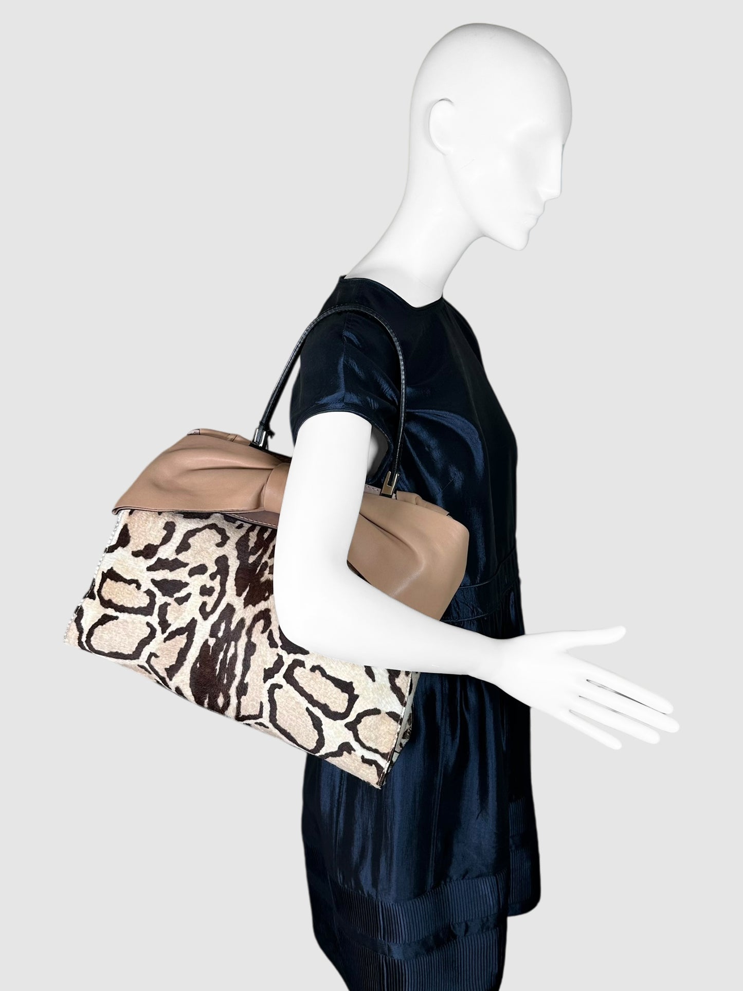 Leopard Aphrodite Bow Tote